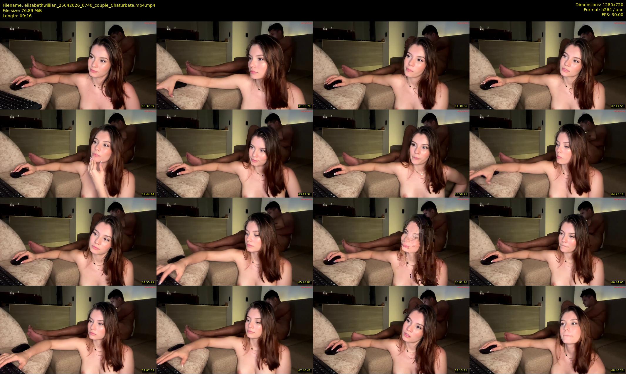 elisabethwillian — 10 minute Chaturbate couple cam show recording, 720p, Apr 25, 2026