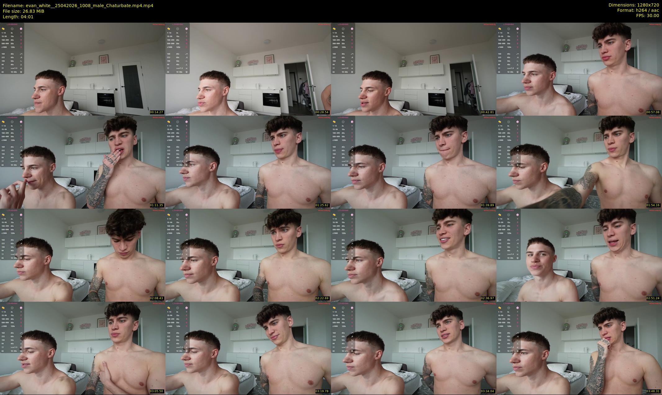 evan_white_ — 5 minute Chaturbate male cam show recording, 720p, Apr 25, 2026
