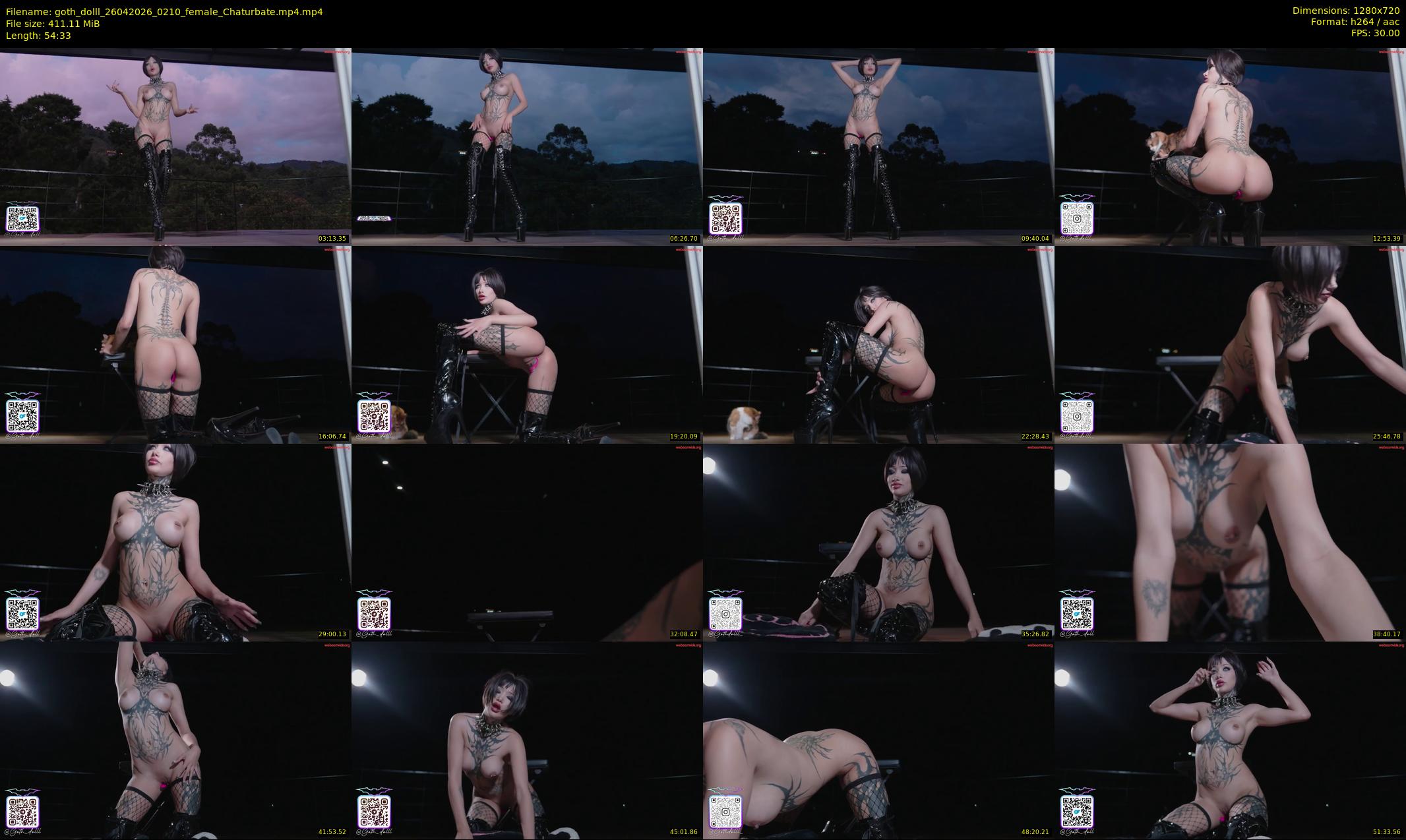 goth_dolll — 55 minute Chaturbate female cam show recording, 720p, Apr 26, 2026