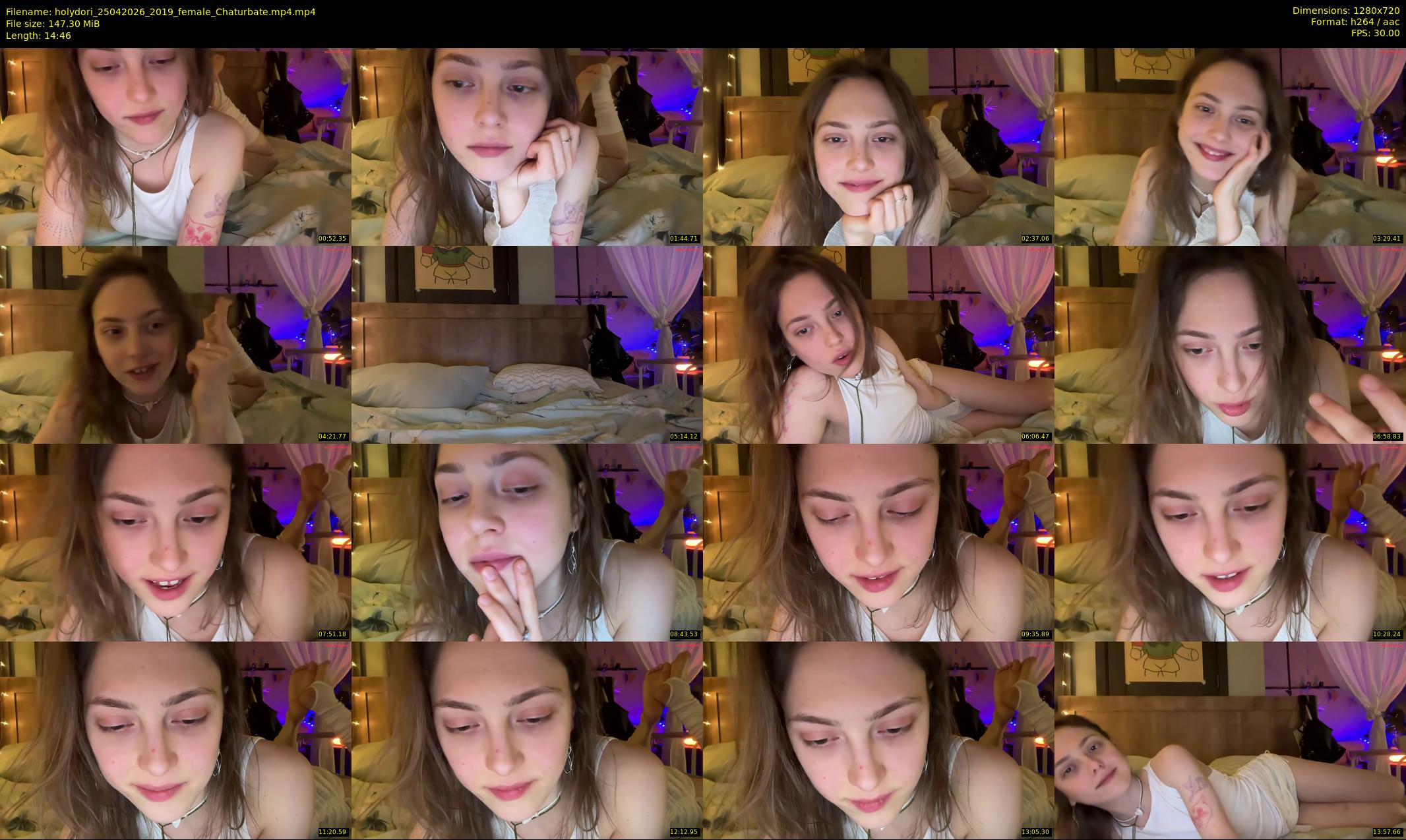 holydori — 15 minute Chaturbate female cam show recording, 720p, Apr 25, 2026