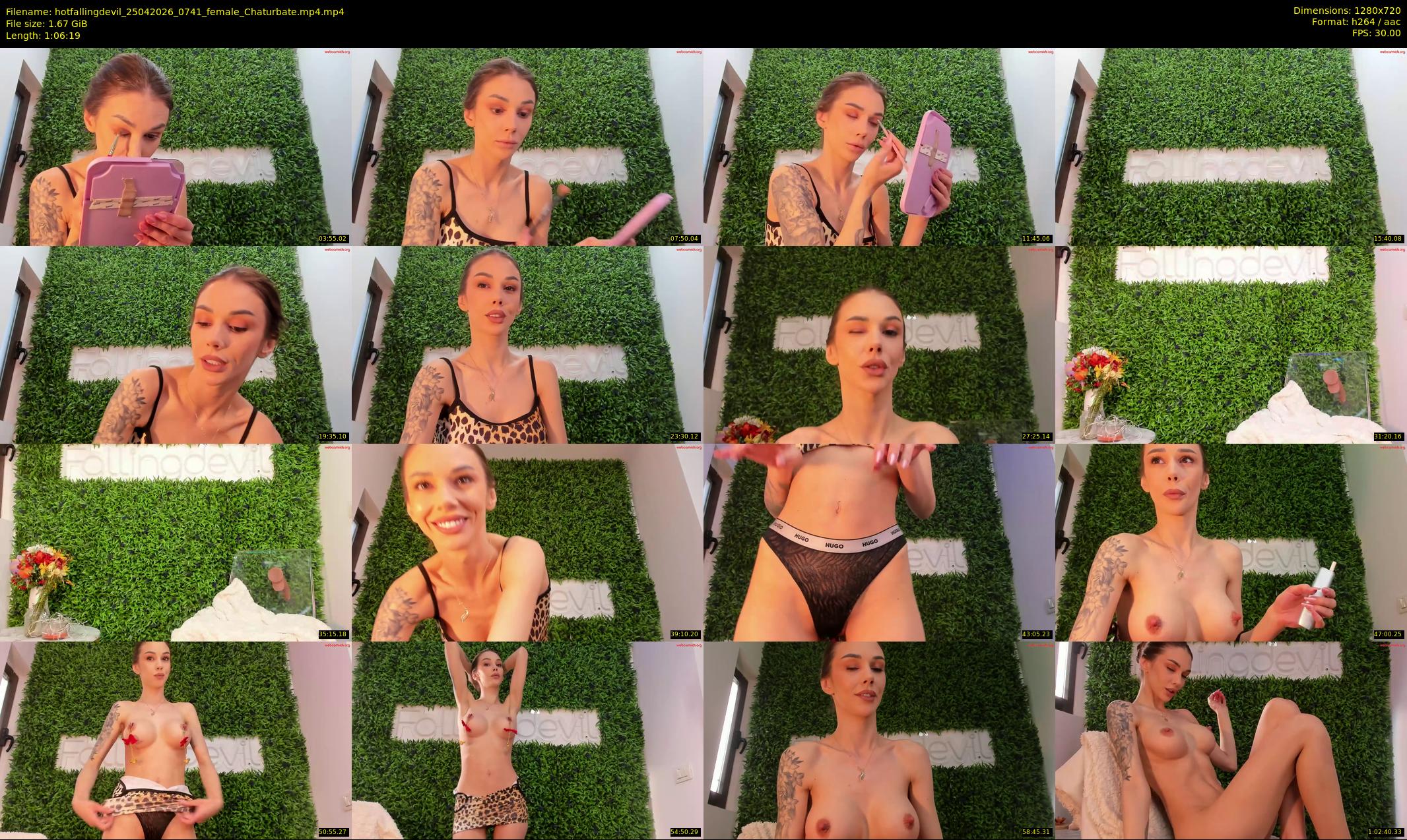 hotfallingdevil — 67 minute Chaturbate female cam show recording, 720p, Apr 25, 2026