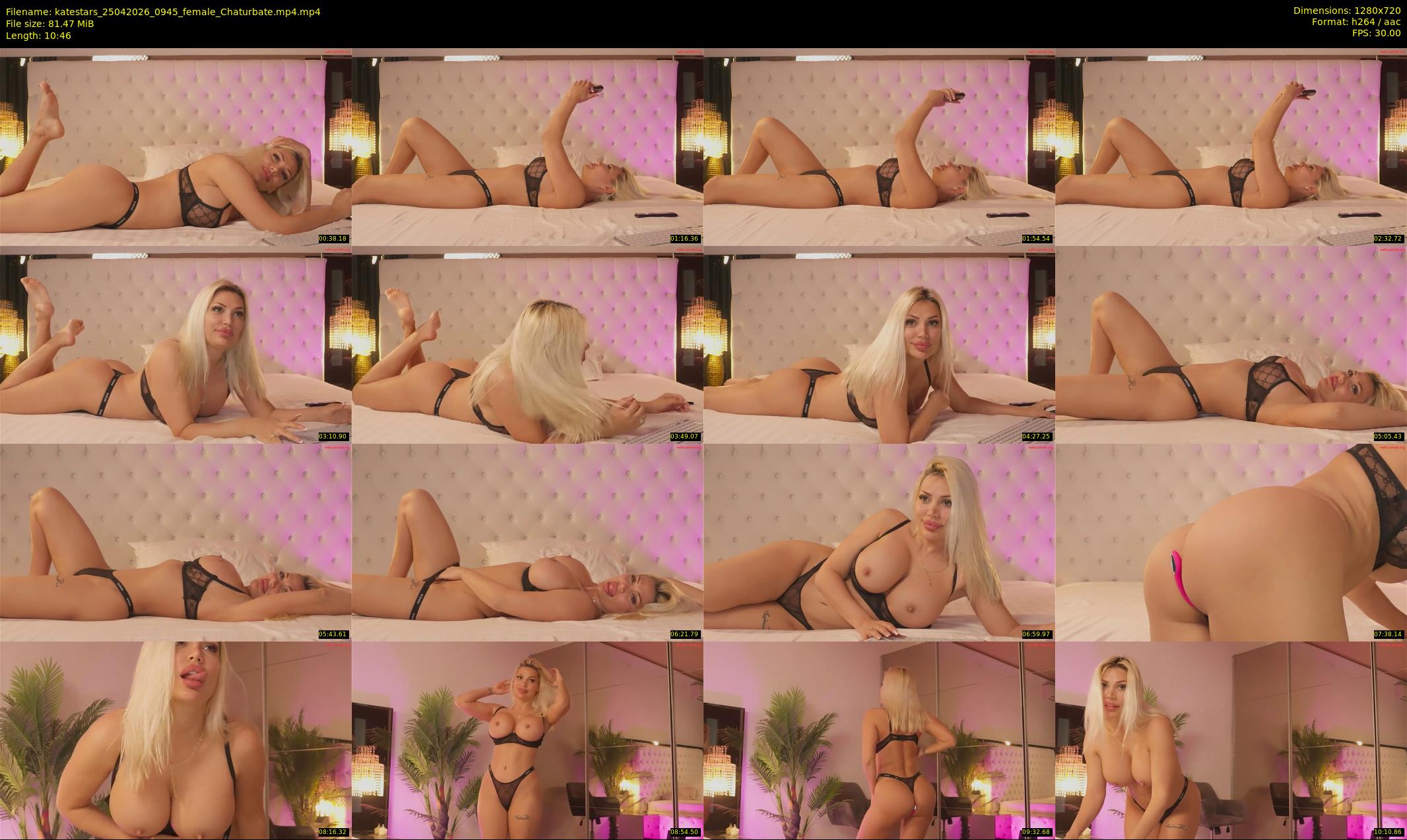 katestars — 11 minute Chaturbate female cam show recording, 720p, Apr 25, 2026