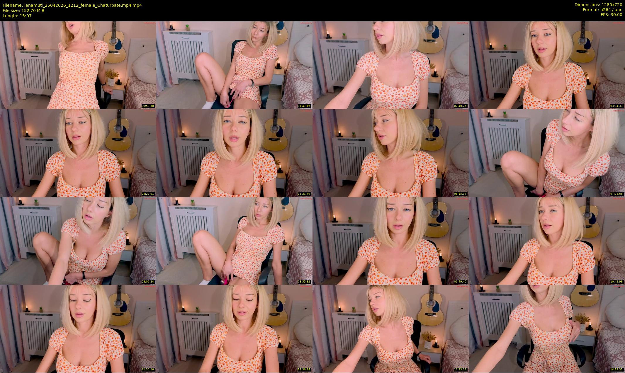 lenamuti — 16 minute Chaturbate female cam show recording, 720p, Apr 25, 2026