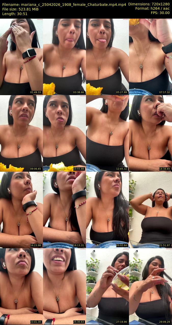 mariana_c — 31 minute Chaturbate female cam show recording, 1080p, Apr 25, 2026