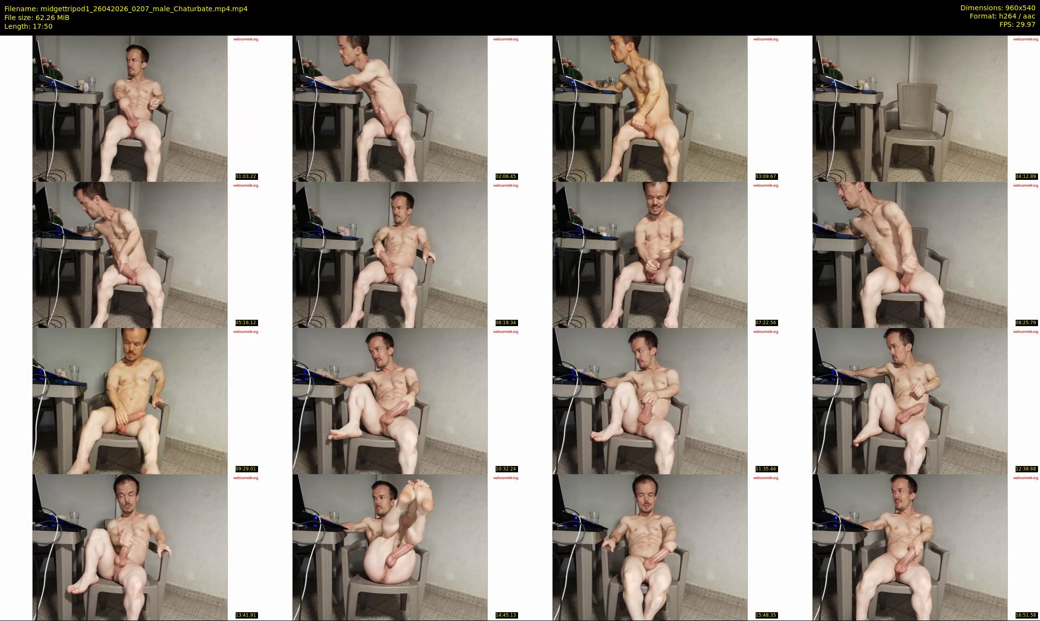 midgettripod1 — 18 minute Chaturbate male cam show recording, 480p, Apr 26, 2026
