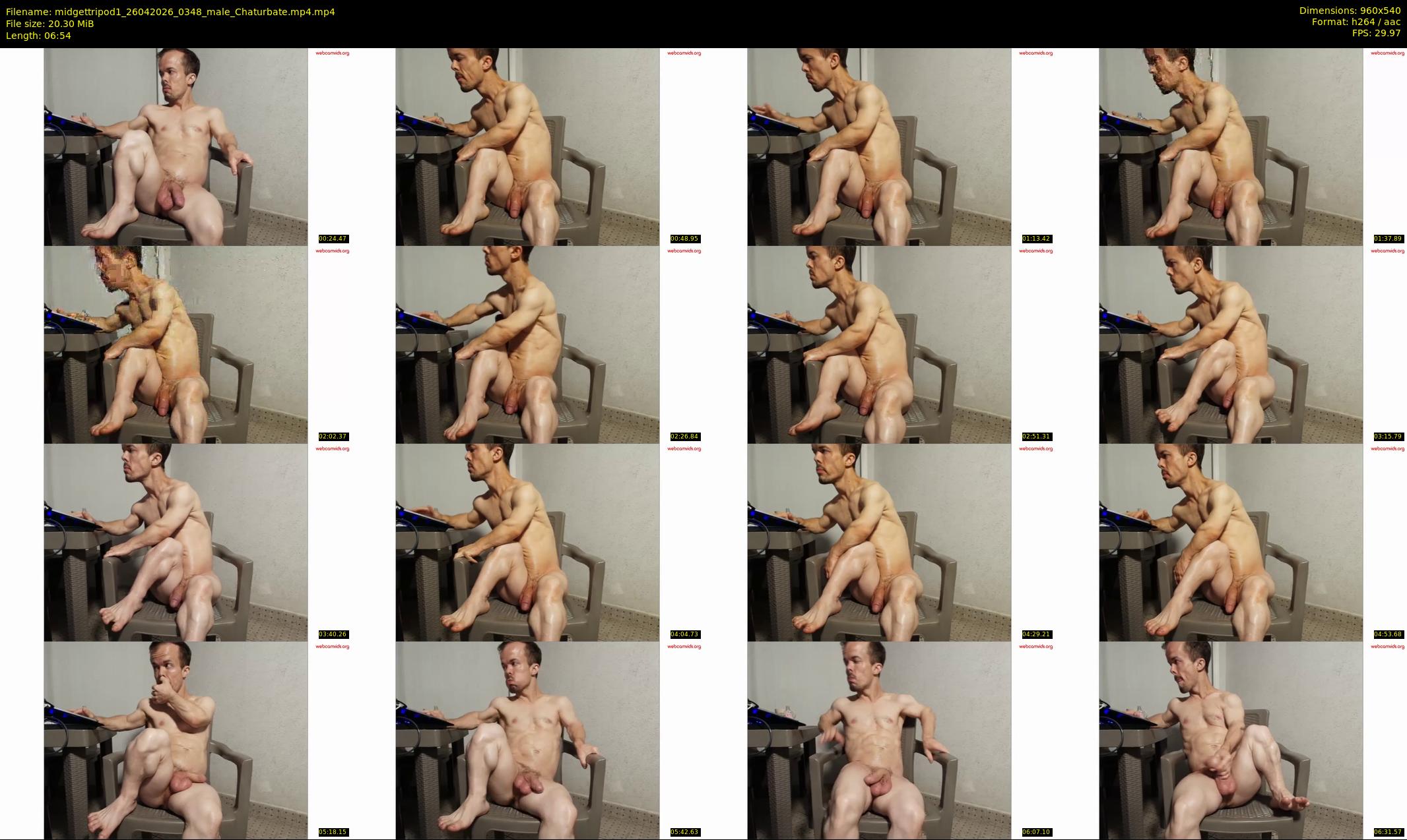 midgettripod1 — 7 minute Chaturbate male cam show recording, 480p, Apr 26, 2026