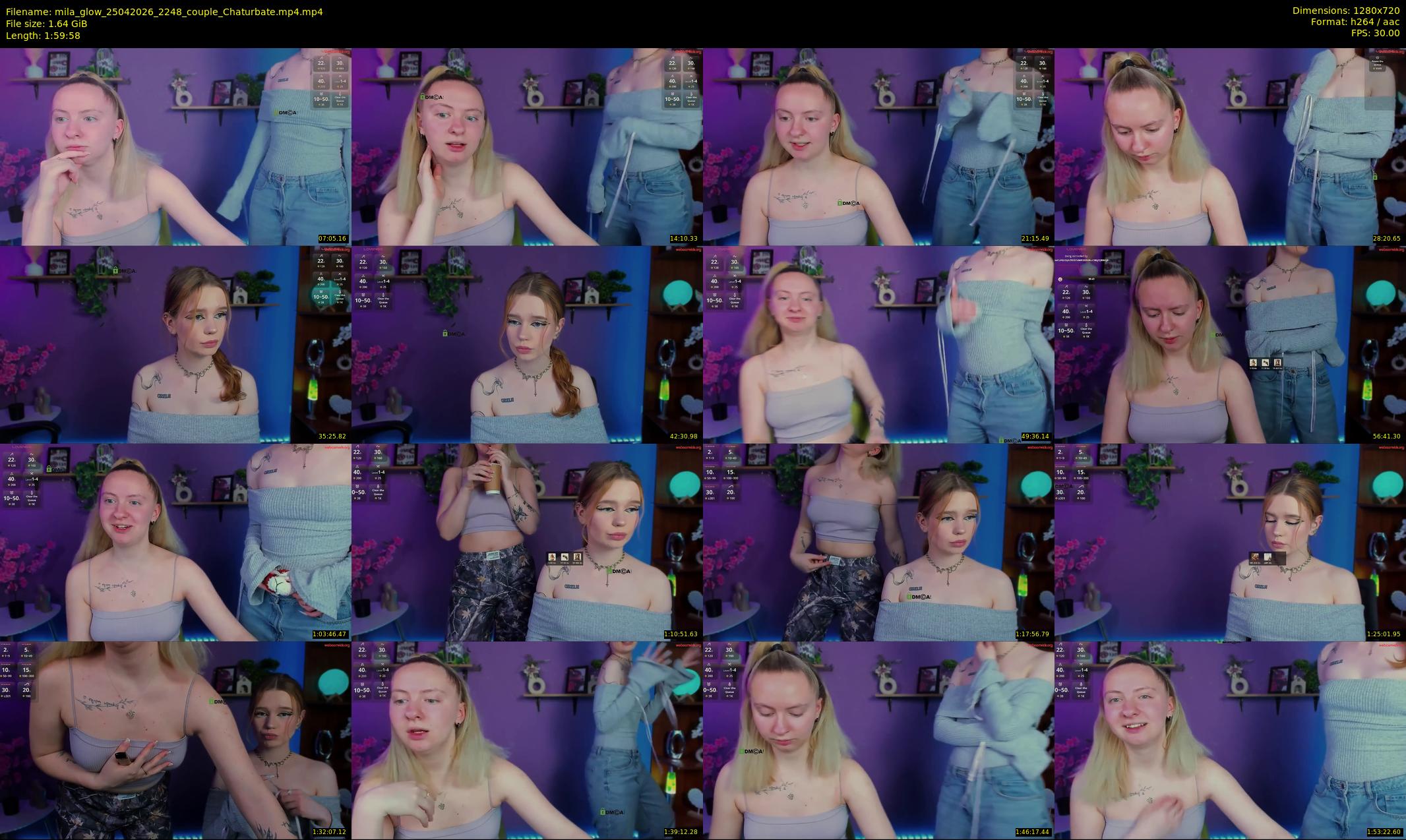 mila_glow — 120 minute Chaturbate female cam show recording, 720p, Apr 25, 2026