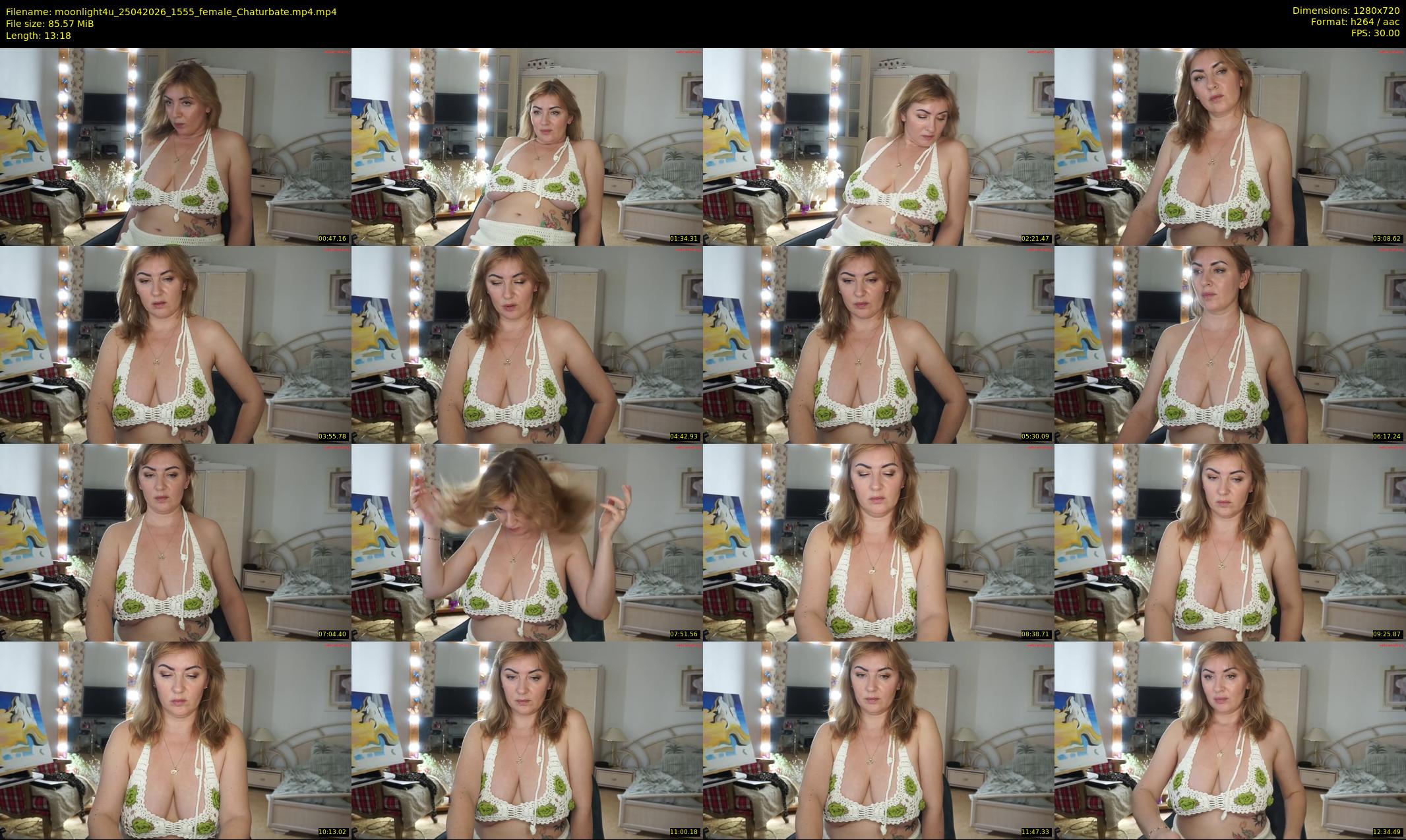 moonlight4u — 14 minute Chaturbate female cam show recording, 720p, Apr 25, 2026