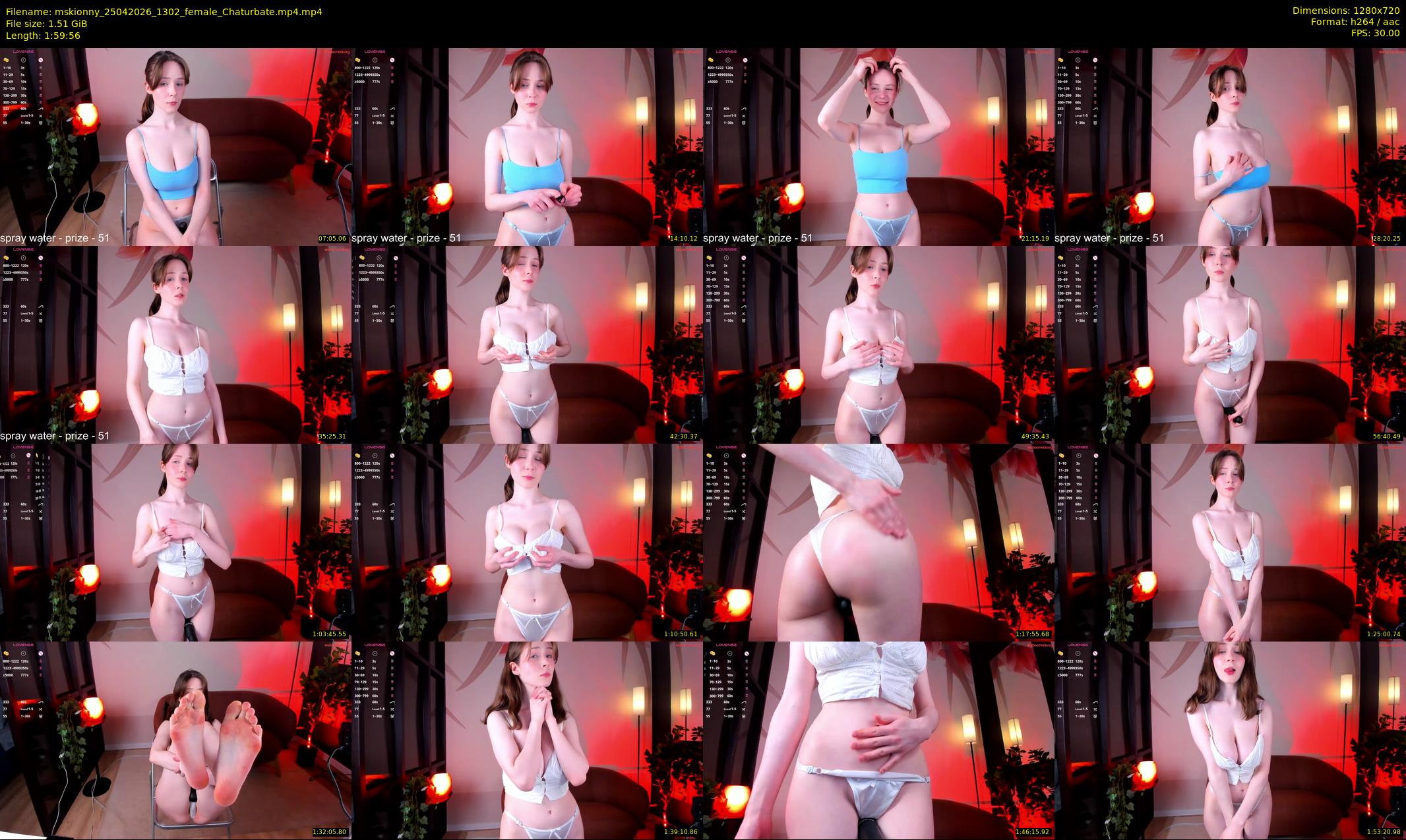 mskionny — 120 minute Chaturbate female cam show recording, 720p, Apr 25, 2026