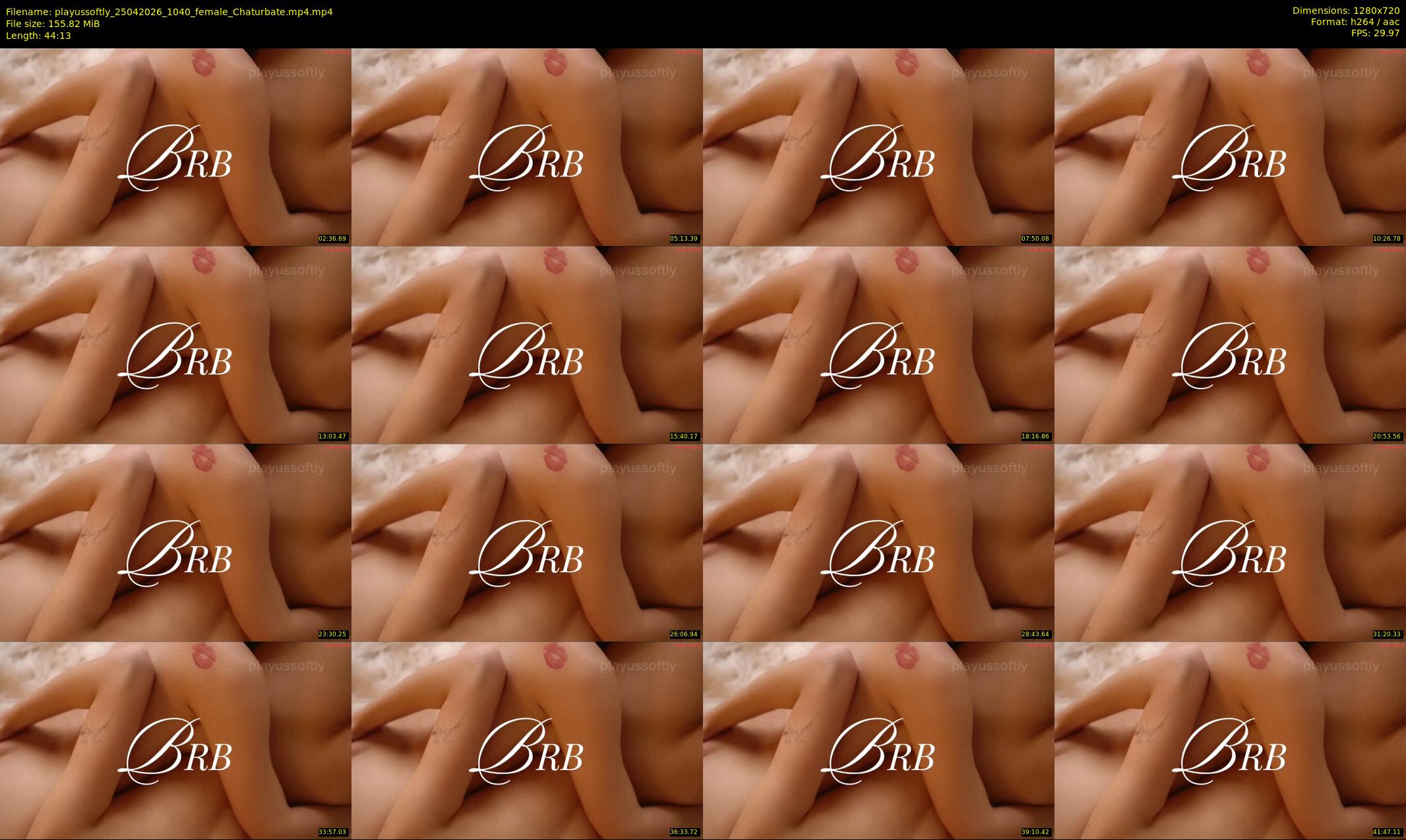playussoftly — 45 minute Chaturbate female cam show recording, 720p, Apr 25, 2026