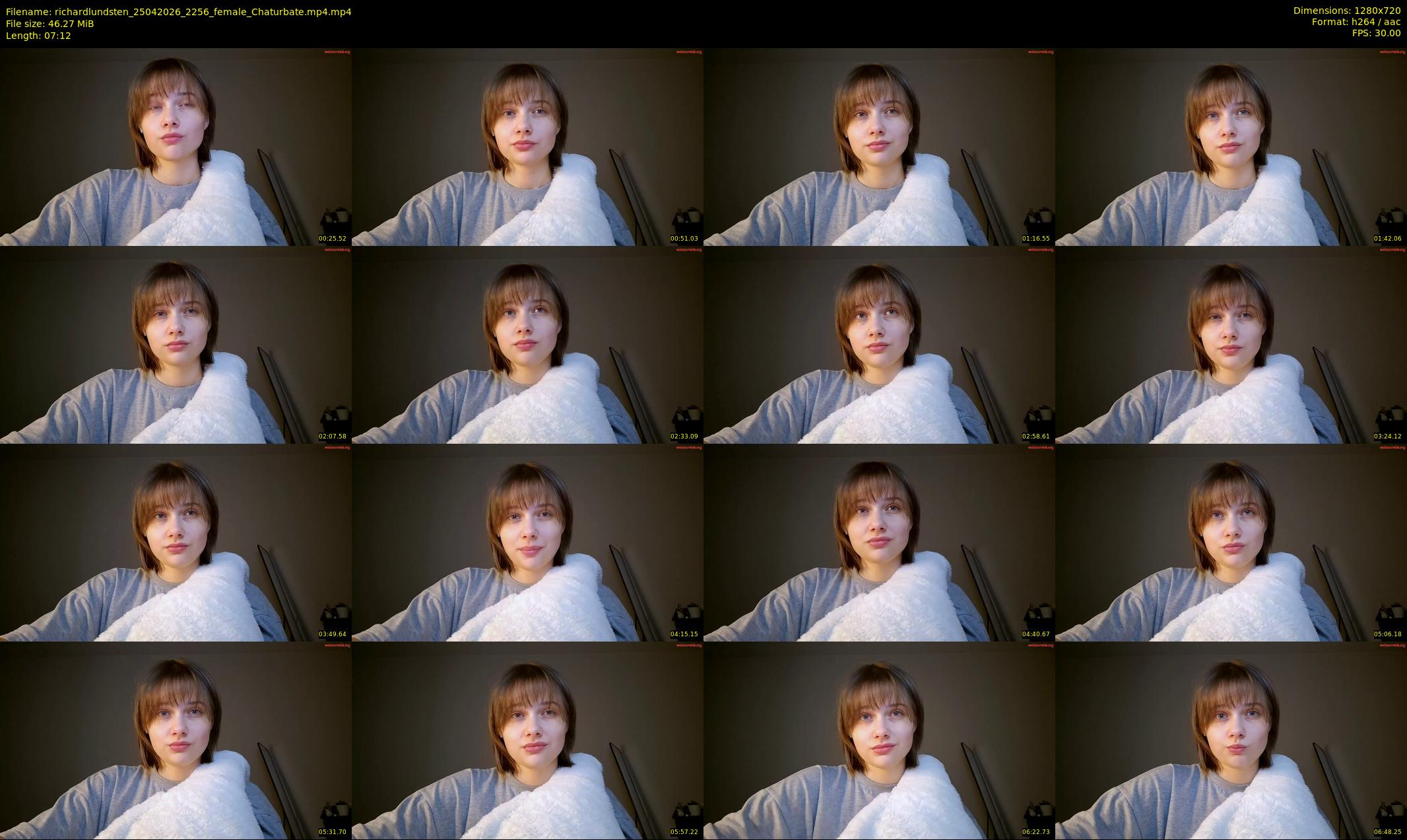 richardlundsten — 8 minute Chaturbate female cam show recording, 720p, Apr 25, 2026