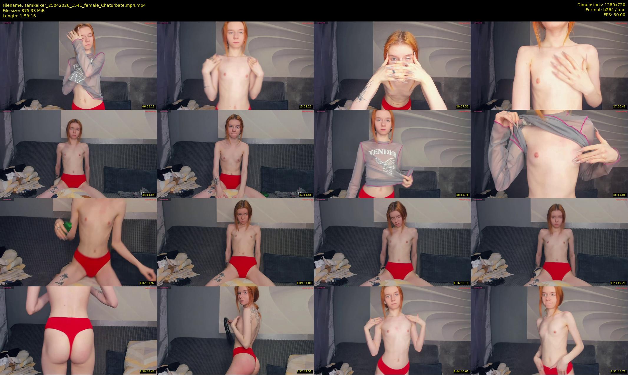 samkelker — 119 minute Chaturbate female cam show recording, 720p, Apr 25, 2026