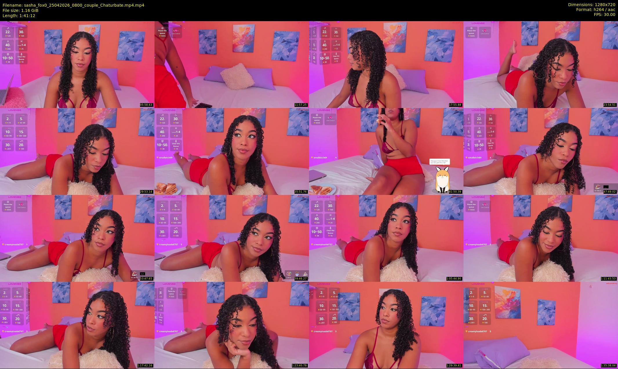 sasha_fox0 — 102 minute Chaturbate couple cam show recording, 720p, Apr 25, 2026