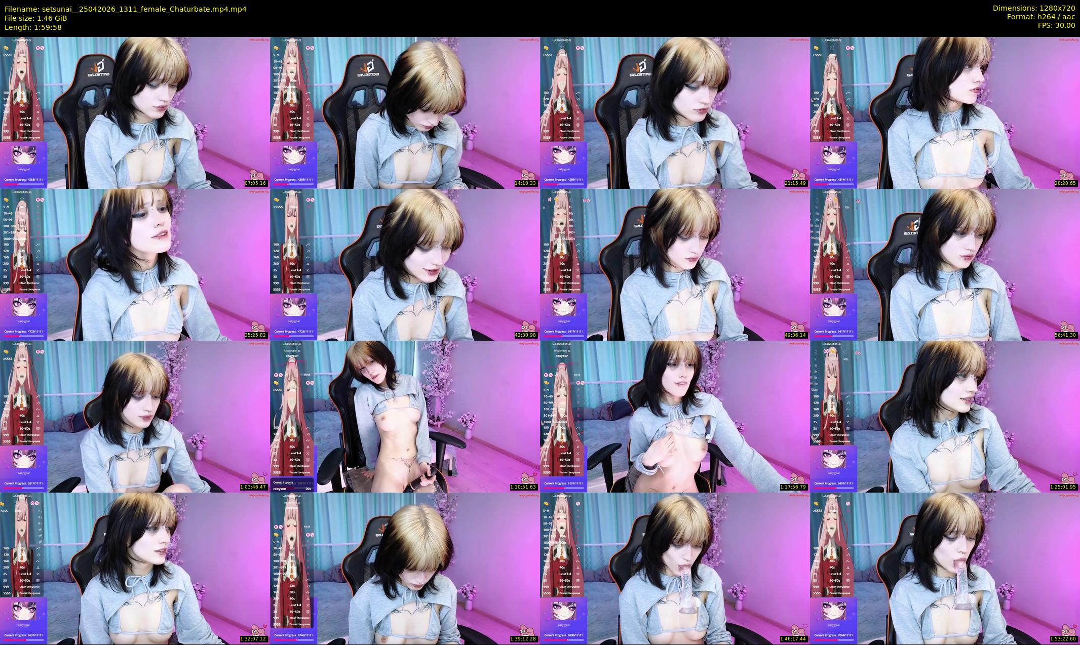 setsunai_ — 120 minute Chaturbate female cam show recording, 720p, Apr 25, 2026