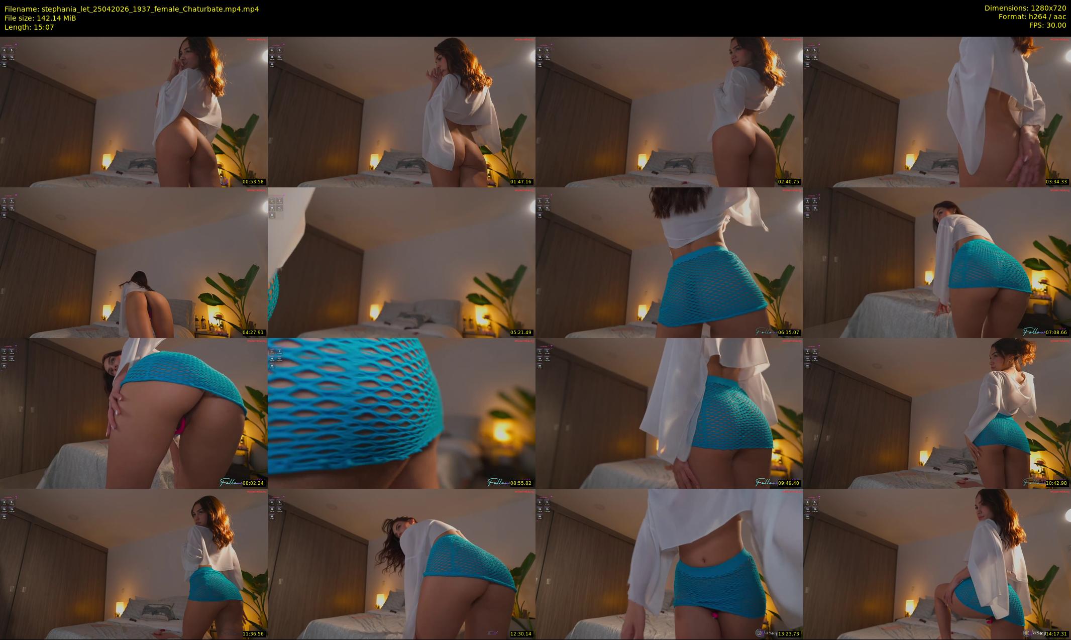 stephania_let — 16 minute Chaturbate female cam show recording, 720p, Apr 25, 2026