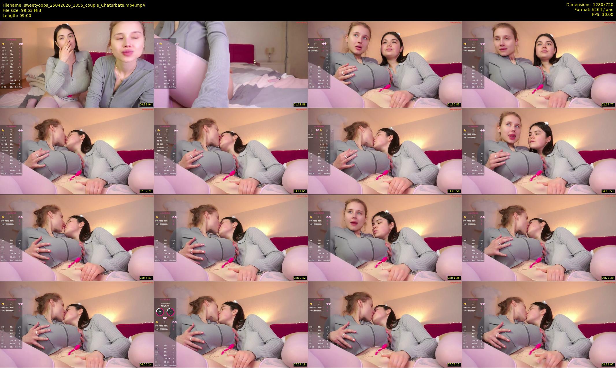 sweetyoops — 9 minute Chaturbate female cam show recording, 720p, Apr 25, 2026