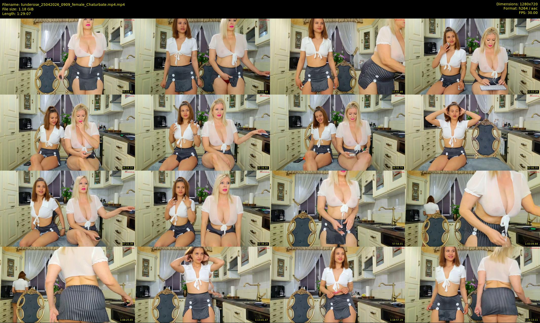 tunderose — 90 minute Chaturbate female cam show recording, 720p, Apr 25, 2026