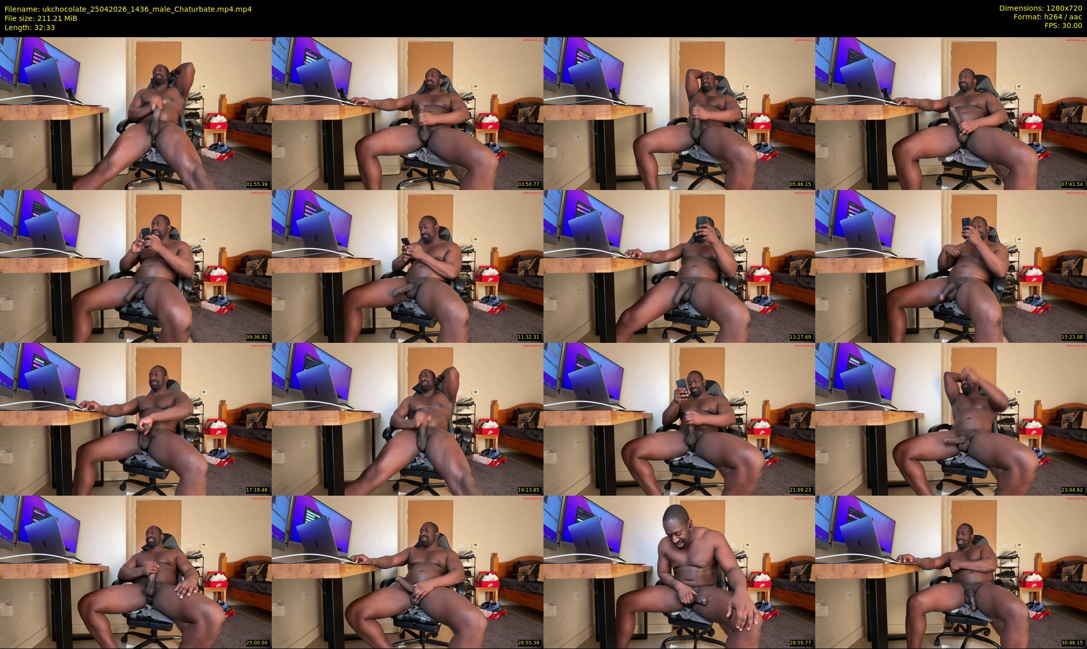 ukchocolate — 33 minute Chaturbate male cam show recording, 720p, Apr 25, 2026