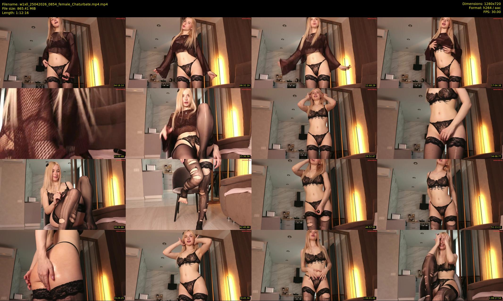 w1xll — 73 minute Chaturbate female cam show recording, 720p, Apr 25, 2026