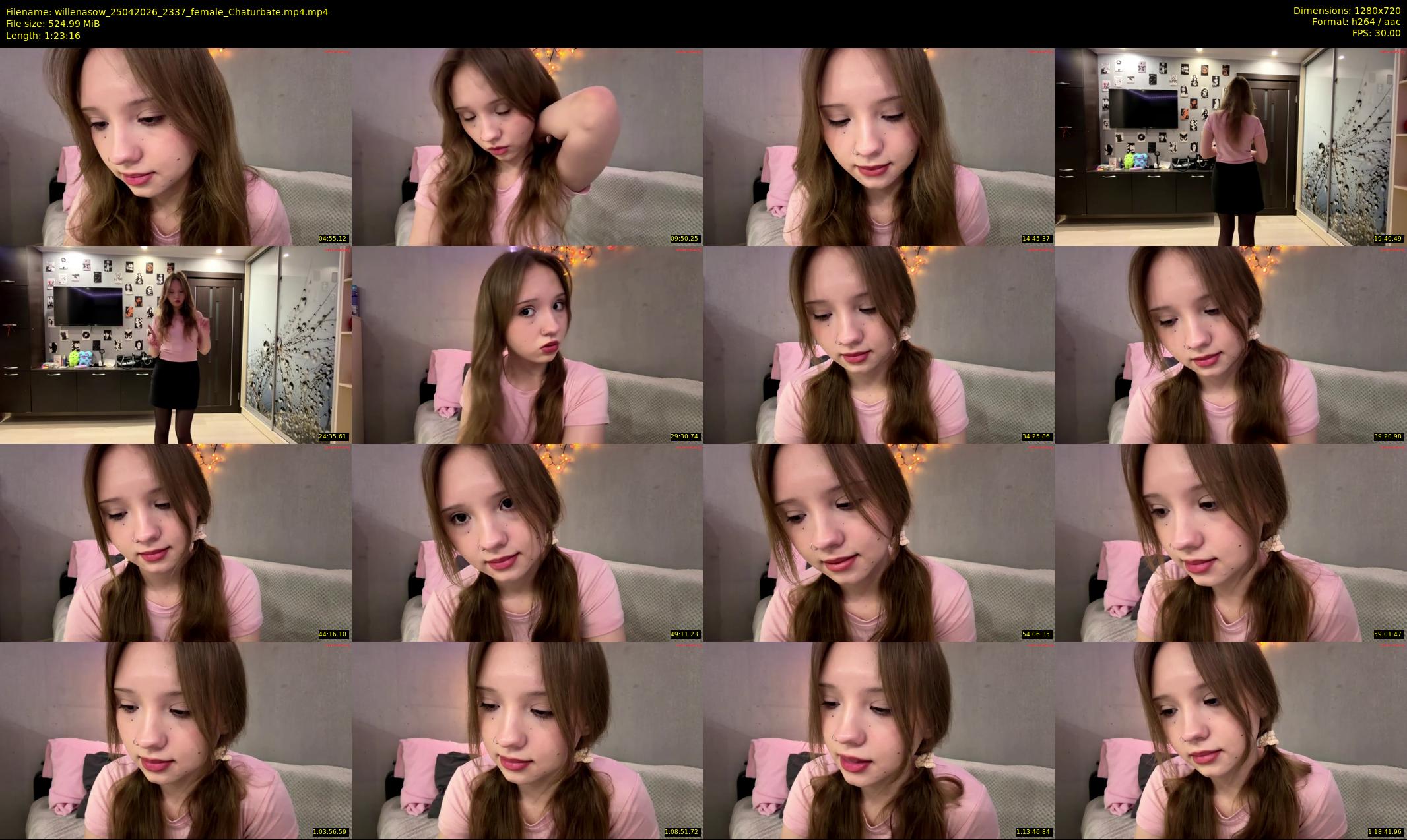 willenasow — 84 minute Chaturbate female cam show recording, 720p, Apr 25, 2026