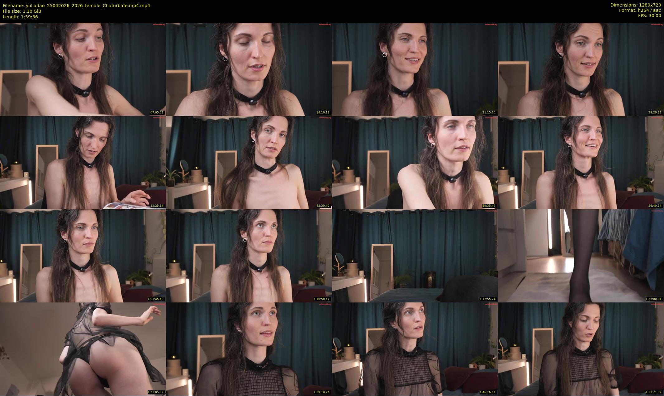 yulladao — 120 minute Chaturbate female cam show recording, 720p, Apr 25, 2026