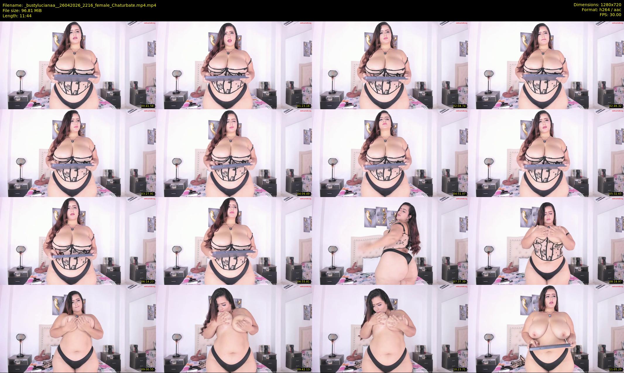 _bustylucianaa_ — 12 minute Chaturbate female cam show recording, 720p, Apr 26, 2026