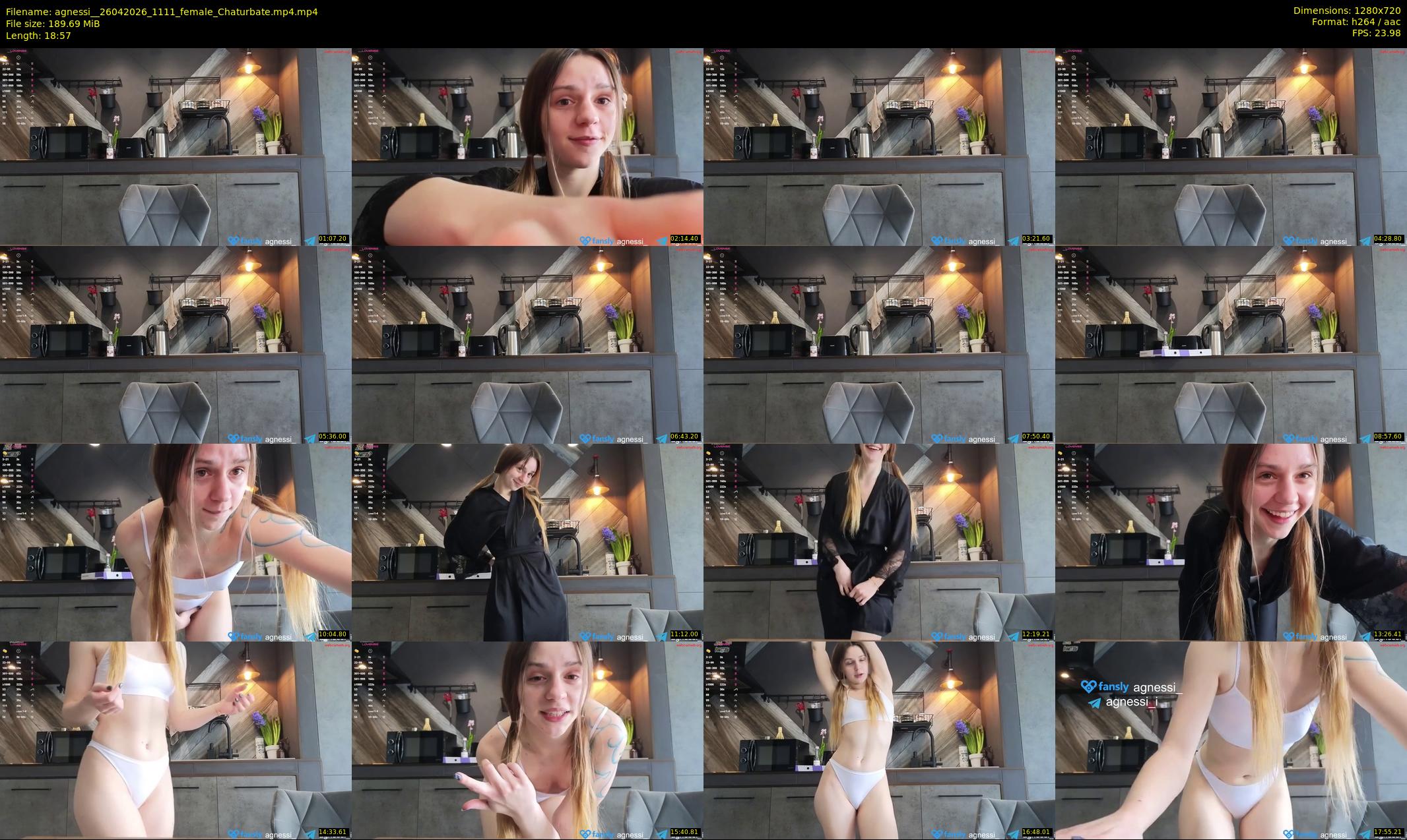 agnessi_ — 19 minute Chaturbate female cam show recording, 720p, Apr 26, 2026