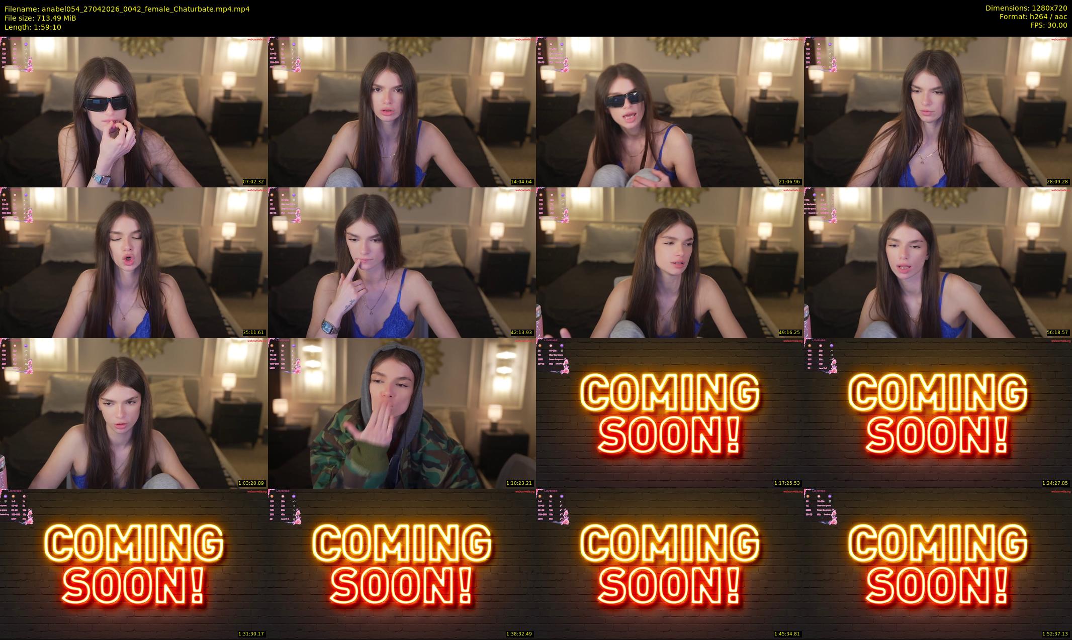 anabel054 — 120 minute Chaturbate female cam show recording, 720p, Apr 27, 2026