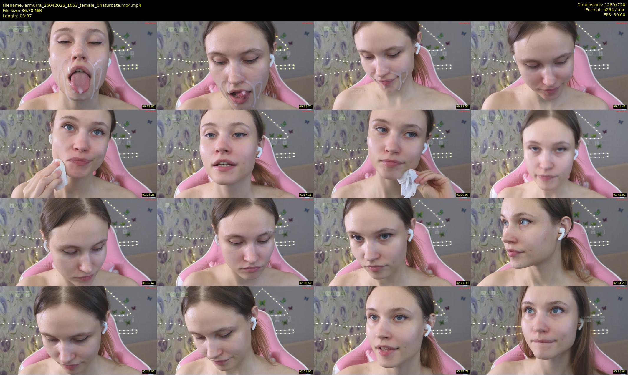 armurra — 4 minute Chaturbate female cam show recording, 720p, Apr 26, 2026