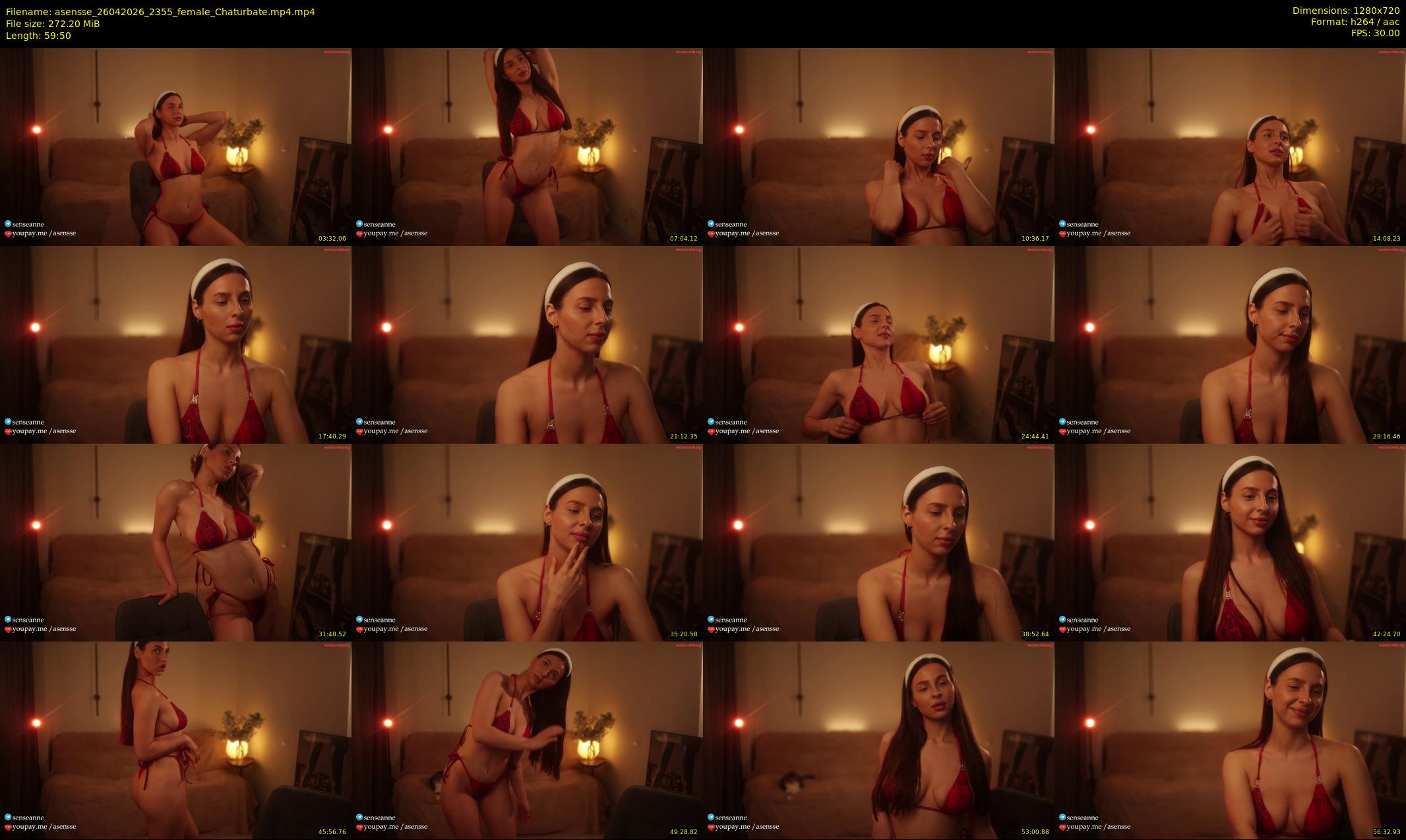 asensse — 60 minute Chaturbate female cam show recording, 720p, Apr 26, 2026