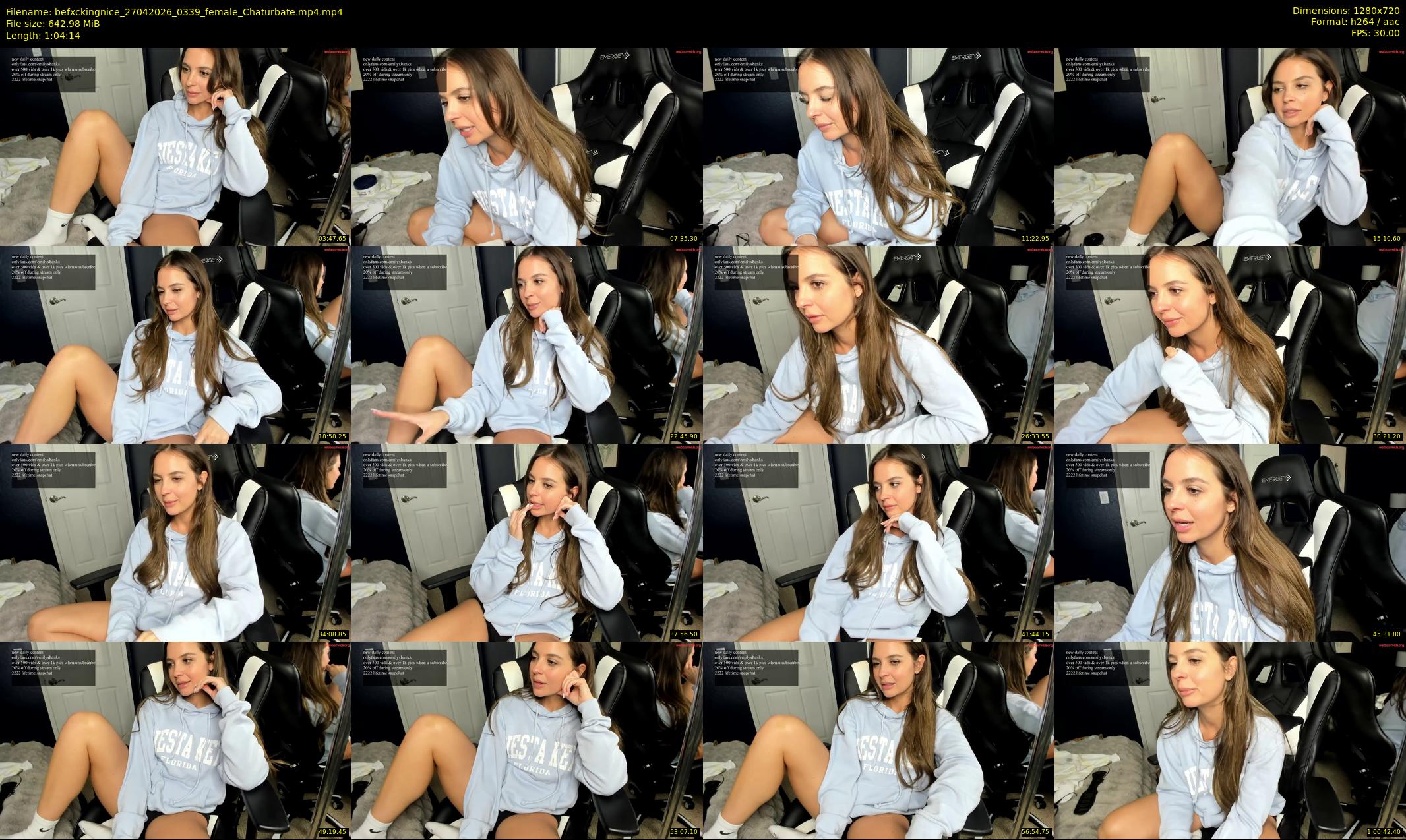 befxckingnice — 65 minute Chaturbate female cam show recording, 720p, Apr 27, 2026