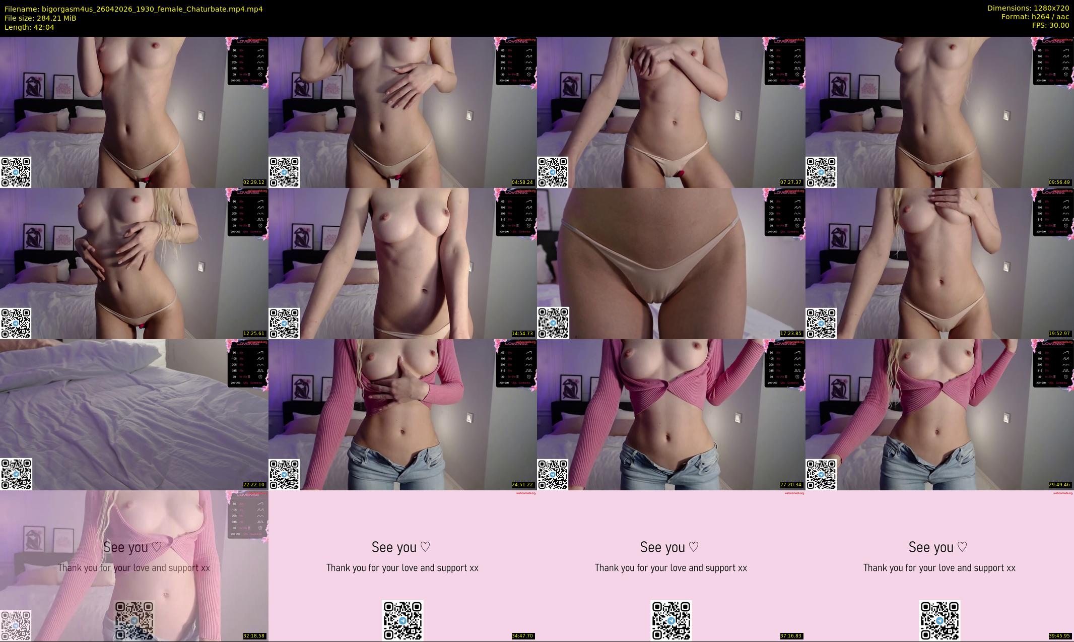bigorgasm4us — 43 minute Chaturbate female cam show recording, 720p, Apr 26, 2026