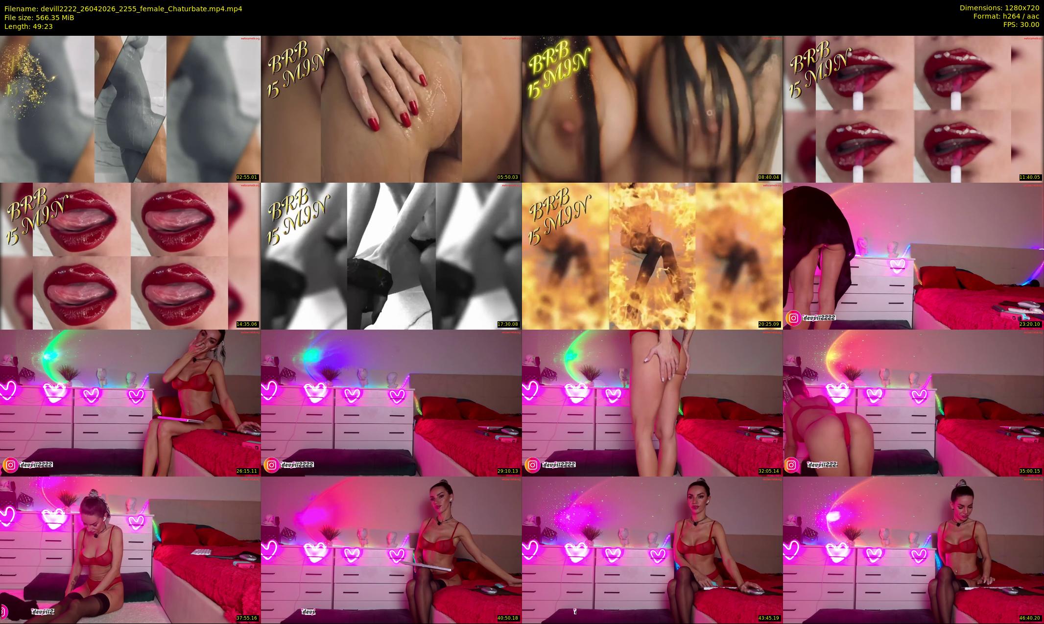 devill2222 — 50 minute Chaturbate female cam show recording, 720p, Apr 26, 2026