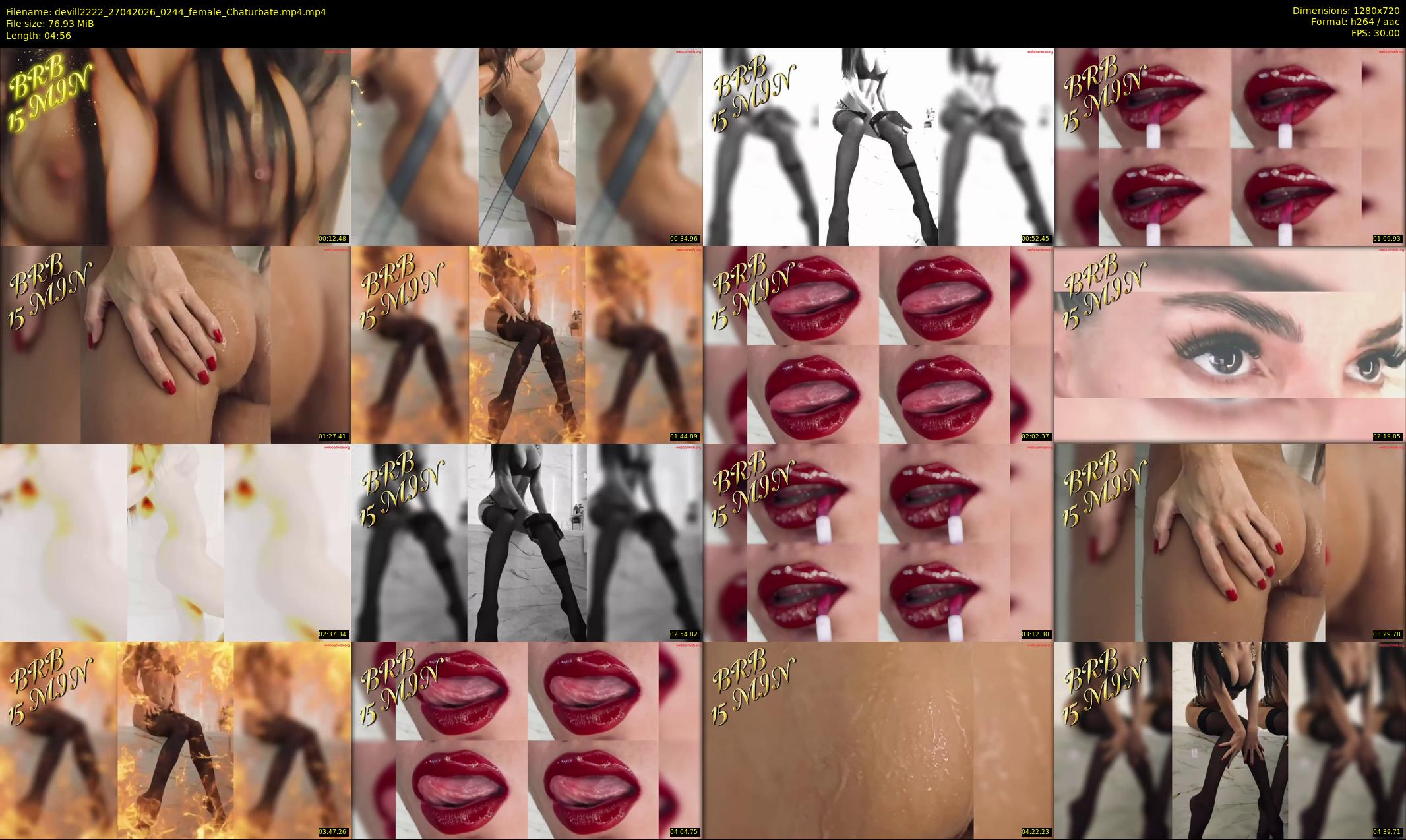 devill2222 — 5 minute Chaturbate female cam show recording, 720p, Apr 27, 2026