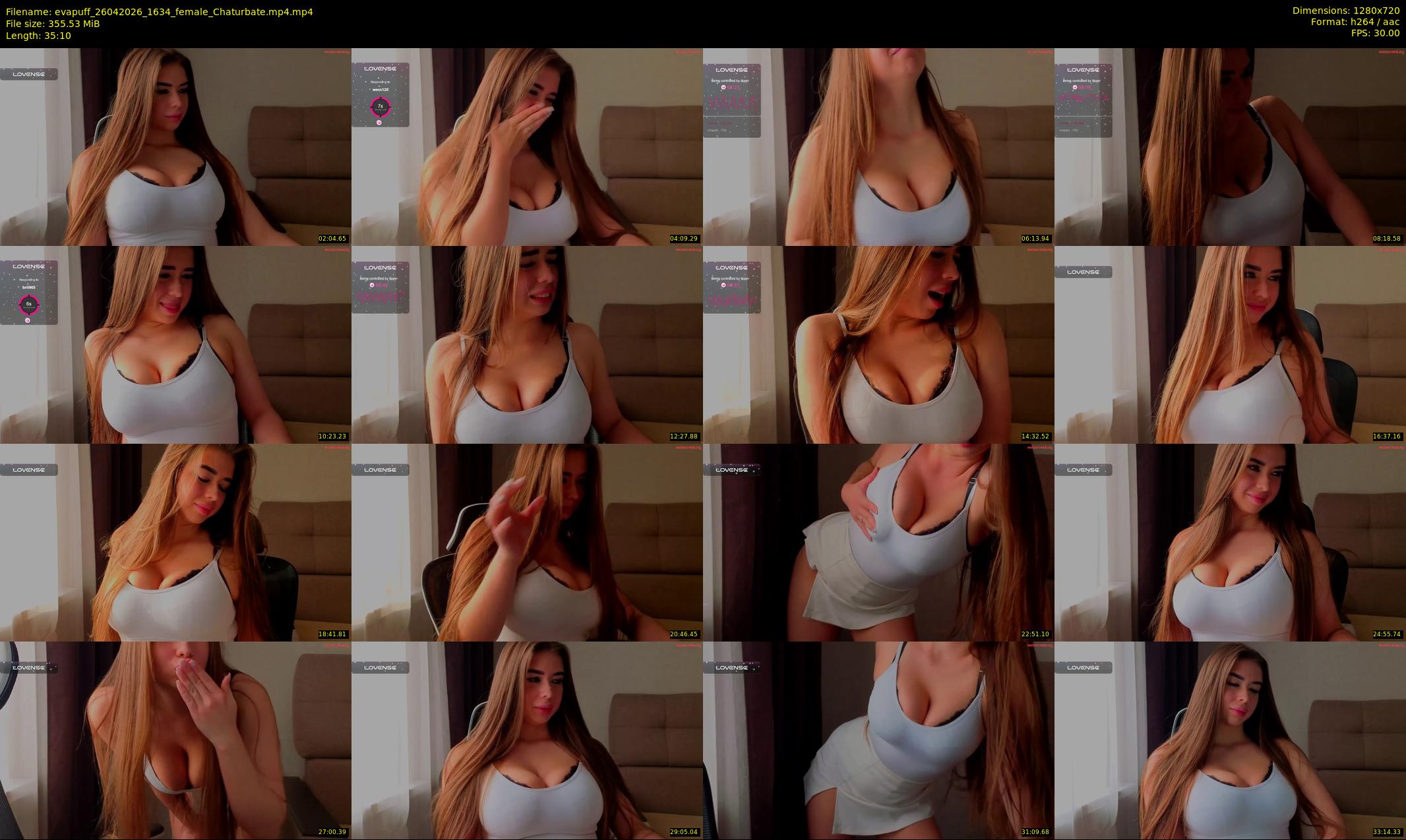 evapuff — 36 minute Chaturbate female cam show recording, 720p, Apr 26, 2026