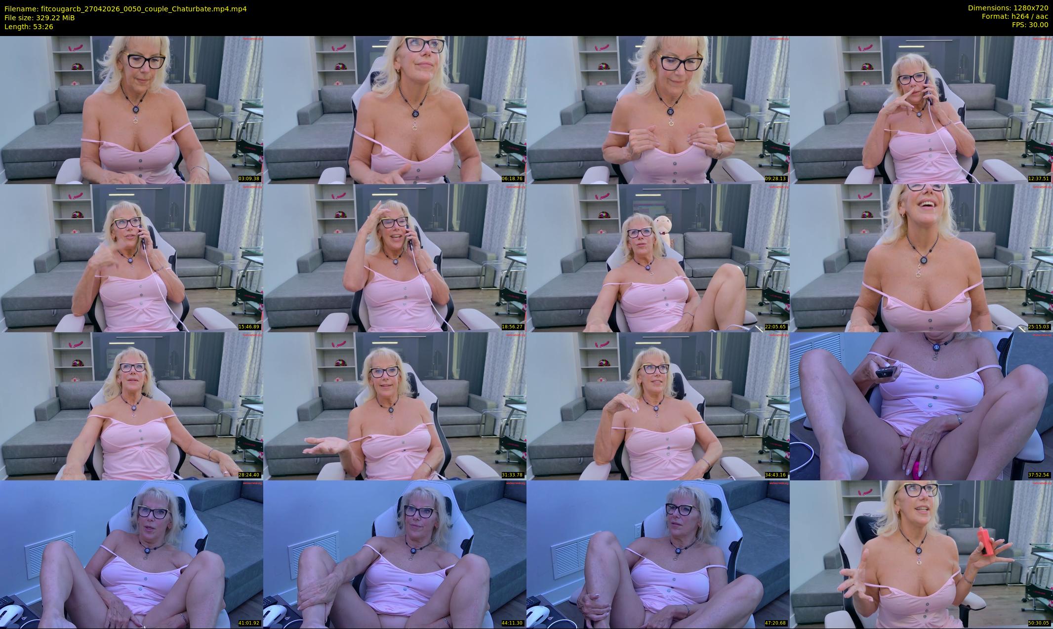 fitcougarcb — 54 minute Chaturbate female cam show recording, 720p, Apr 27, 2026