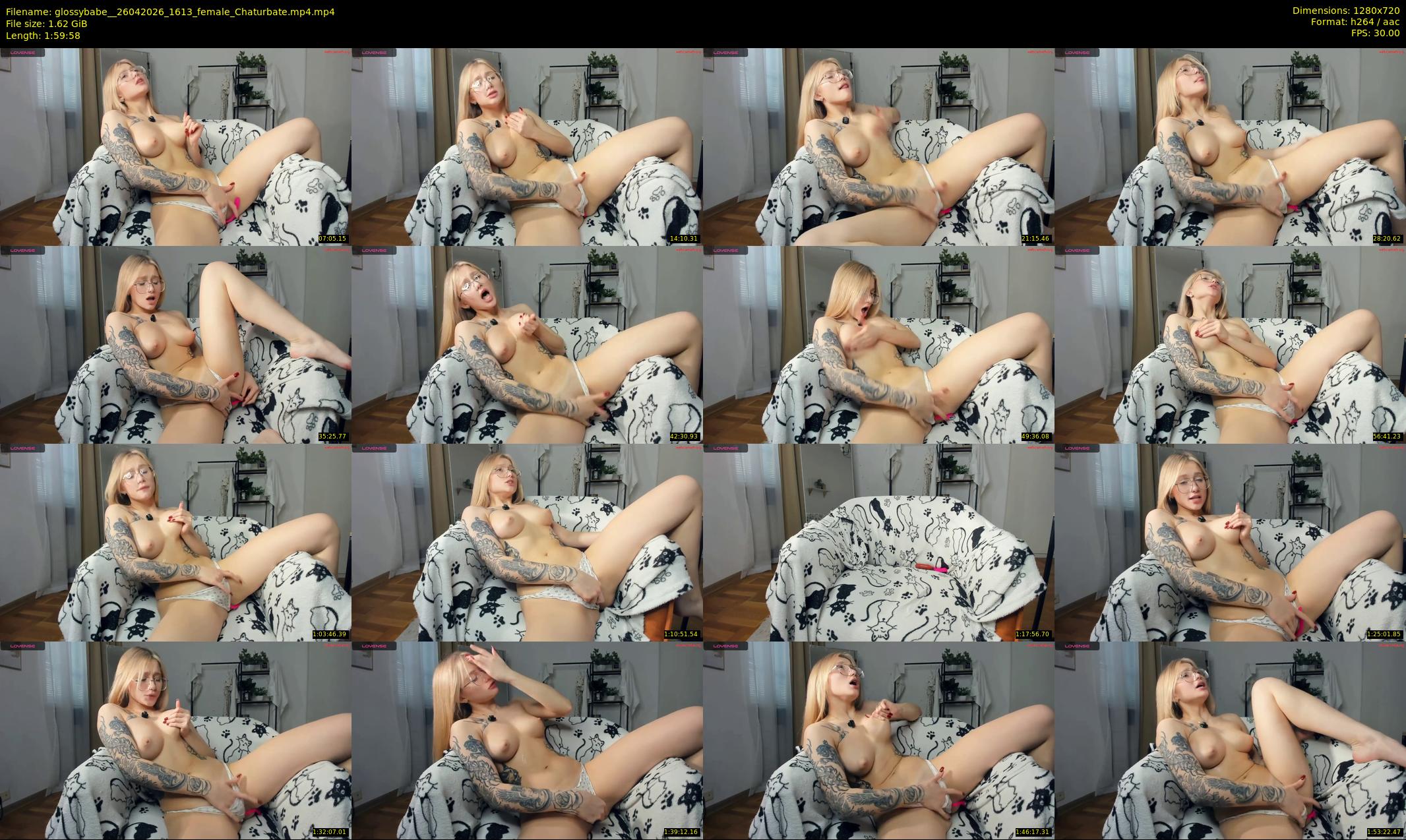glossybabe_ — 120 minute Chaturbate female cam show recording, 720p, Apr 26, 2026