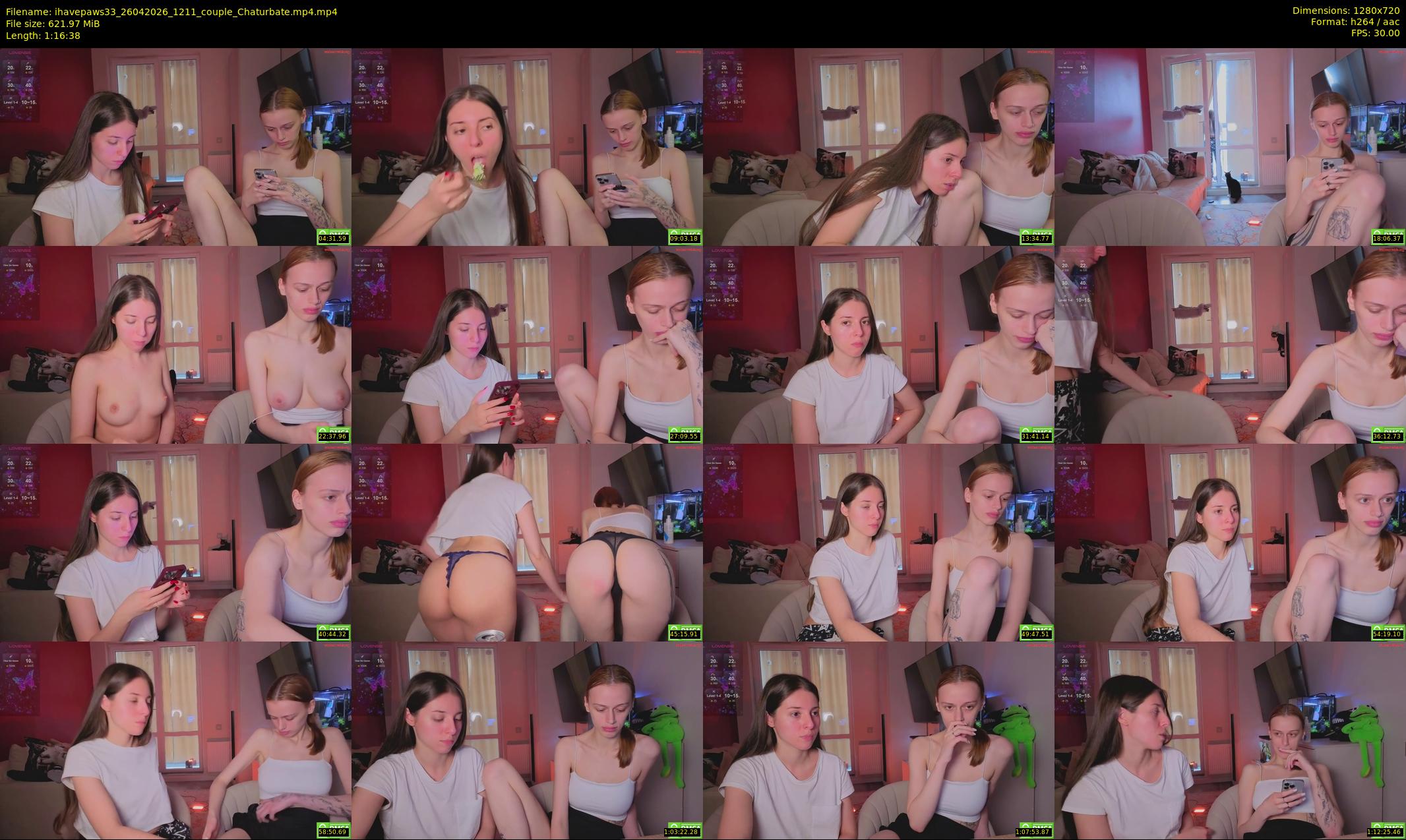 ihavepaws33 — 77 minute Chaturbate couple cam show recording, 720p, Apr 26, 2026