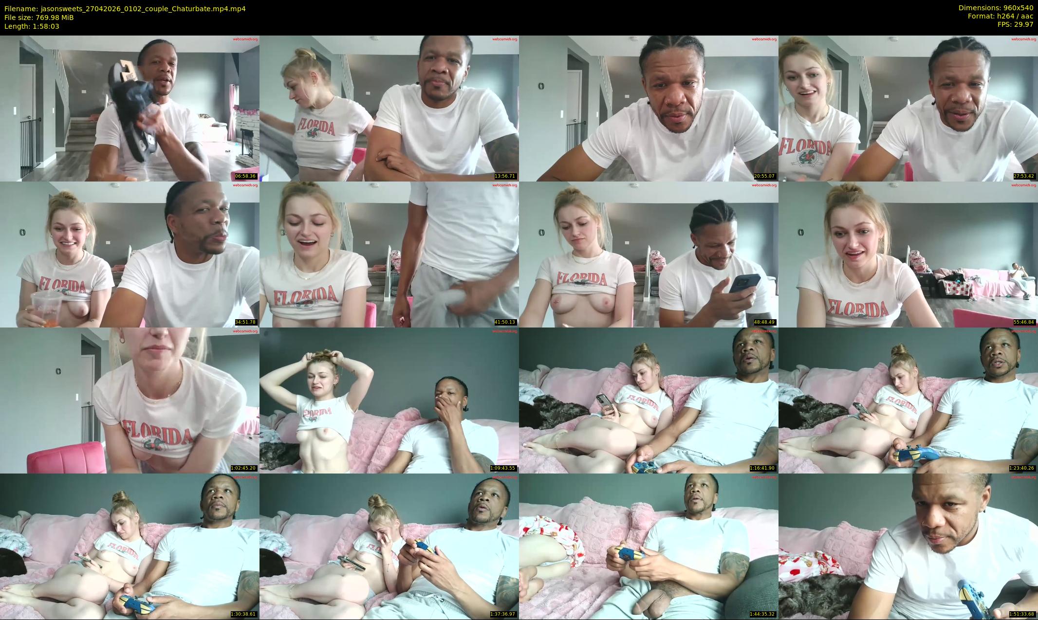 jasonsweets — 119 minute Chaturbate couple cam show recording, 480p, Apr 27, 2026