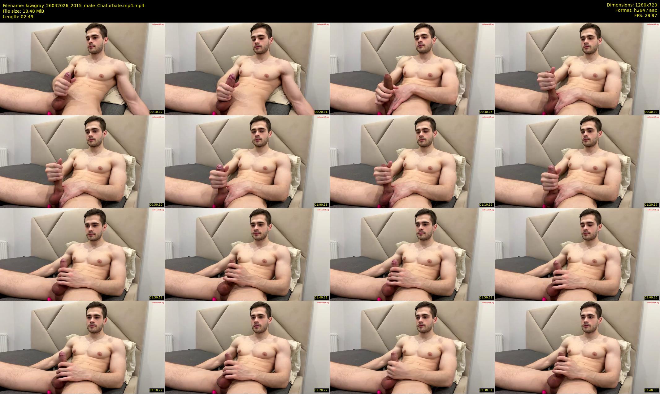 kiwigray — 3 minute Chaturbate male cam show recording, 720p, Apr 26, 2026