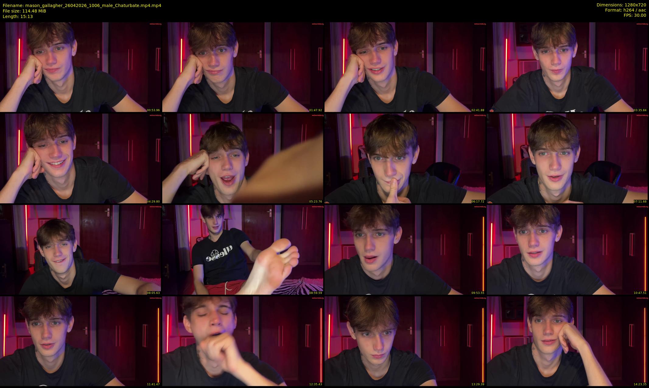 mason_gallagher — 16 minute Chaturbate male cam show recording, 720p, Apr 26, 2026