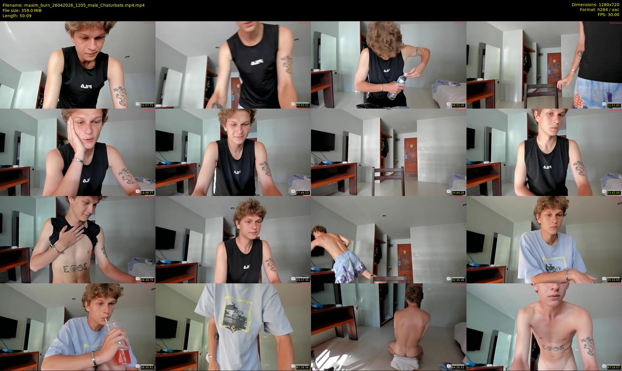 maxim_burn — 51 minute Chaturbate male cam show recording, 720p, Apr 26, 2026