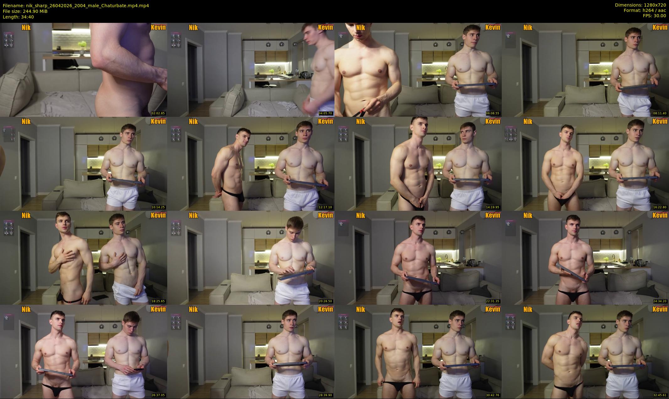 nik_sharp — 35 minute Chaturbate male cam show recording, 720p, Apr 26, 2026