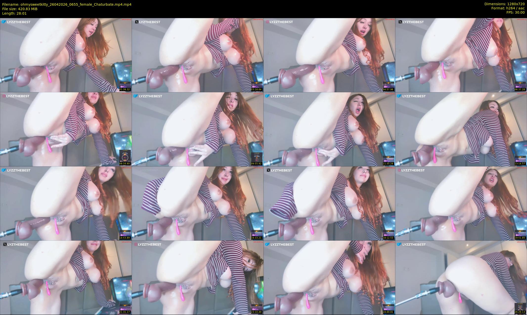 ohmysweetkitty — 29 minute Chaturbate female cam show recording, 720p, Apr 26, 2026