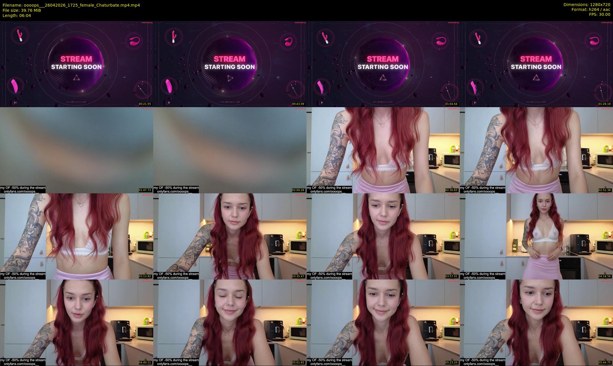 oooops__ — 7 minute Chaturbate female cam show recording, 720p, Apr 26, 2026