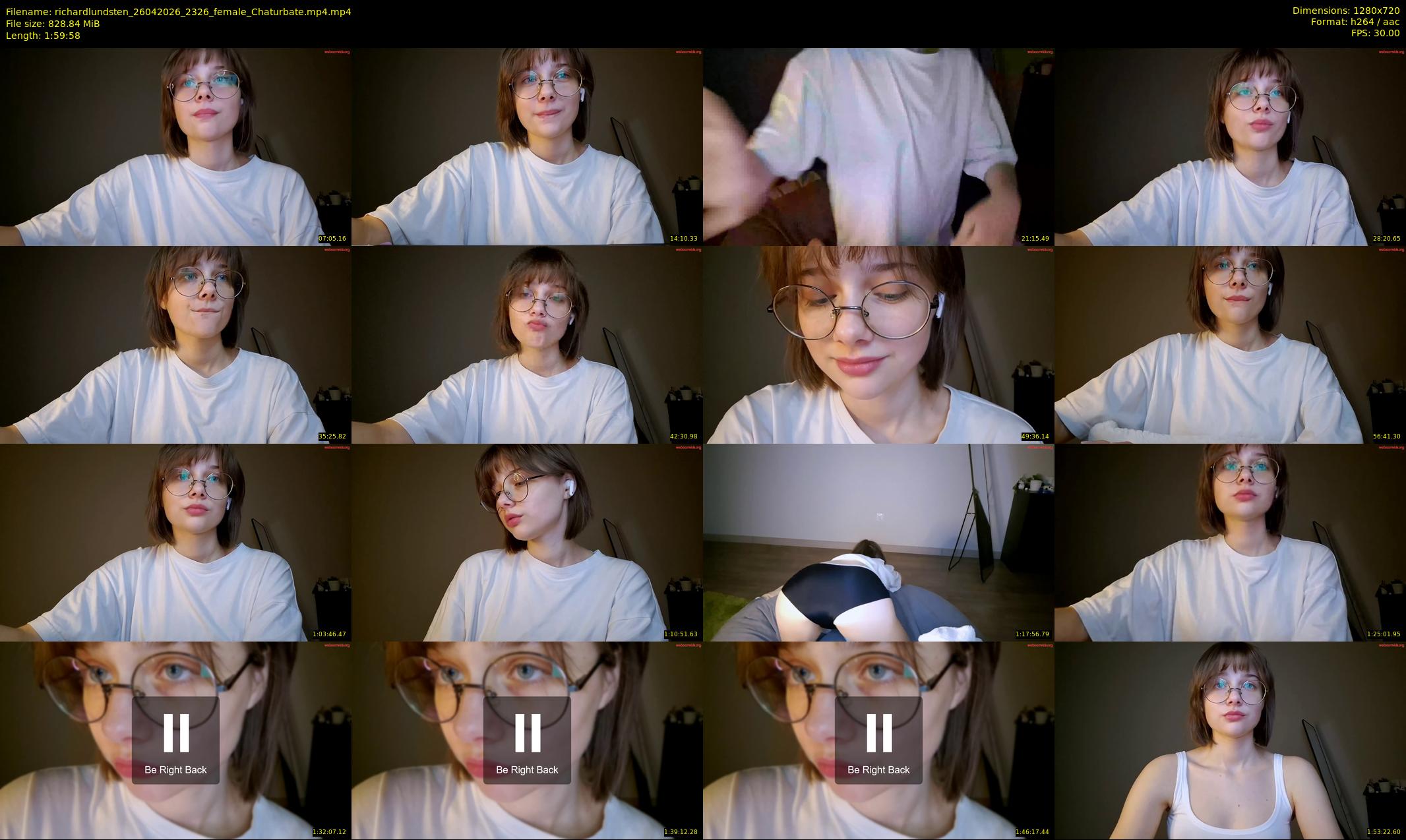 richardlundsten — 120 minute Chaturbate female cam show recording, 720p, Apr 26, 2026