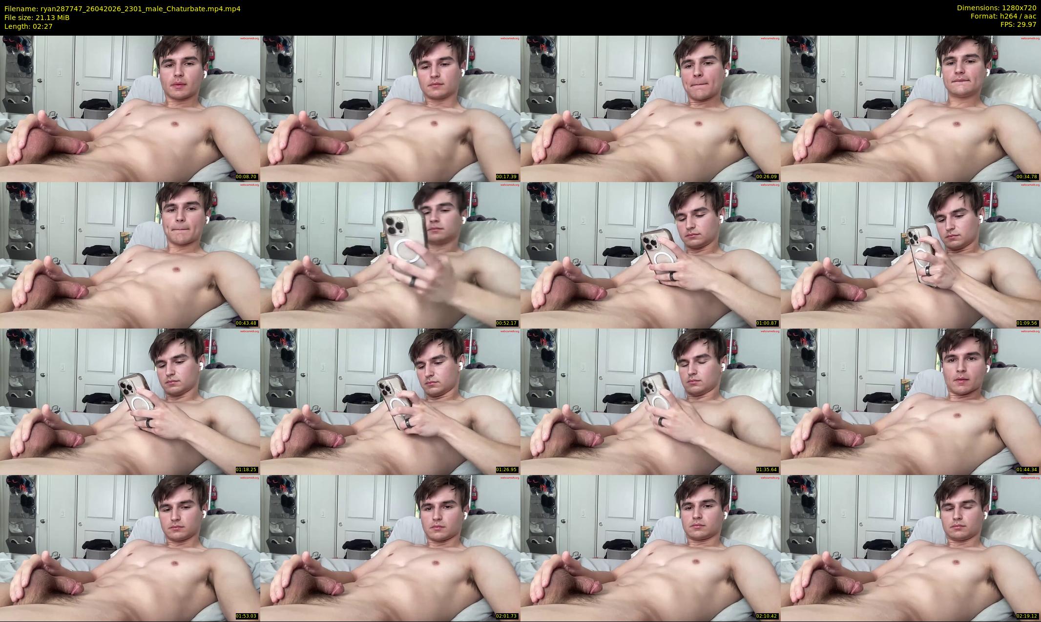 ryan287747 — 3 minute Chaturbate male cam show recording, 720p, Apr 26, 2026