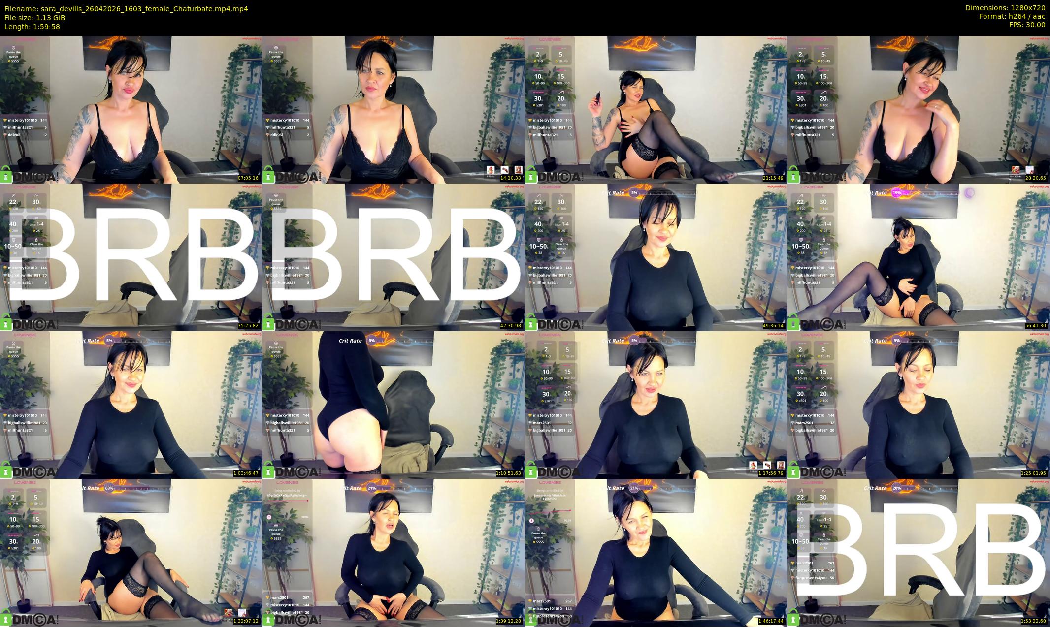sara_devills — 120 minute Chaturbate female cam show recording, 720p, Apr 26, 2026