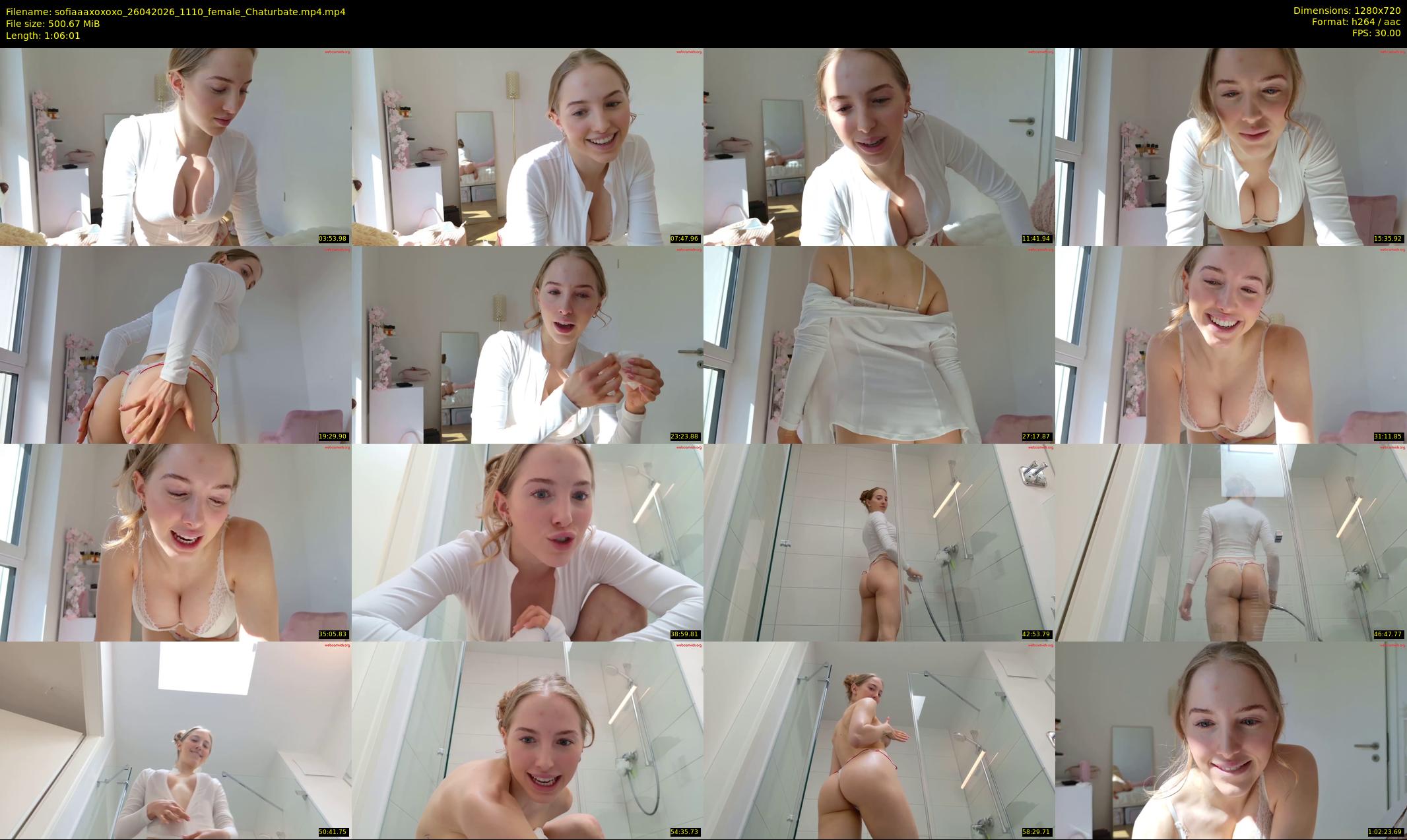 sofiaaaxoxoxo — 67 minute Chaturbate female cam show recording, 720p, Apr 26, 2026