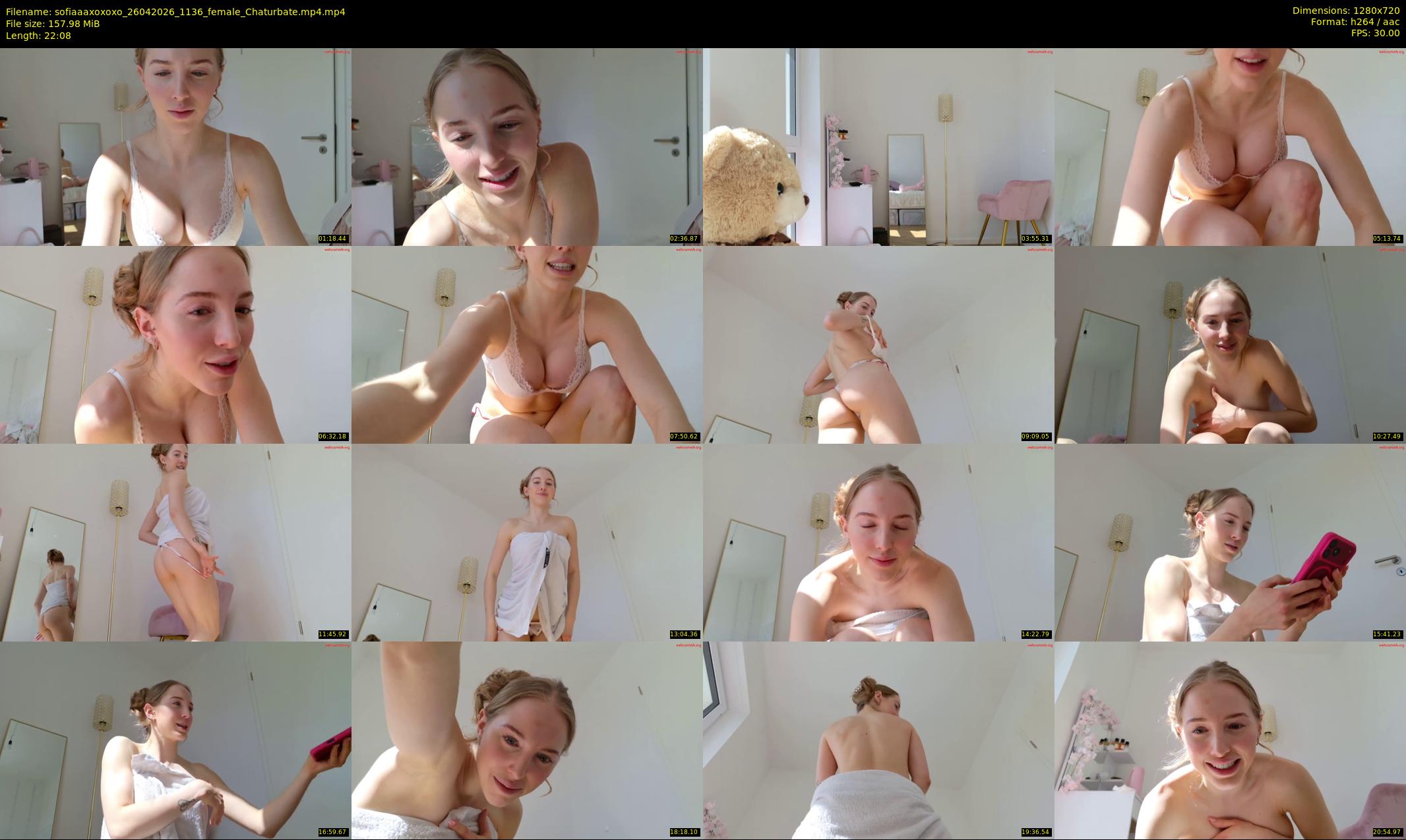 sofiaaaxoxoxo — 23 minute Chaturbate female cam show recording, 720p, Apr 26, 2026